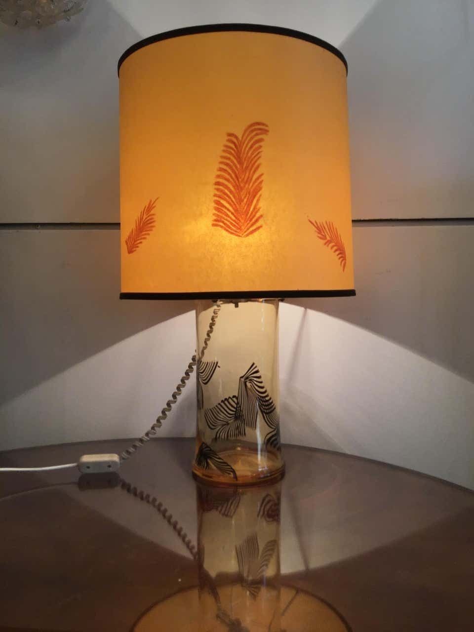 photo vinterior La Murrina "Lino Tagliapietra" Table Lamp 1972 Murano Glass Brass, Italy