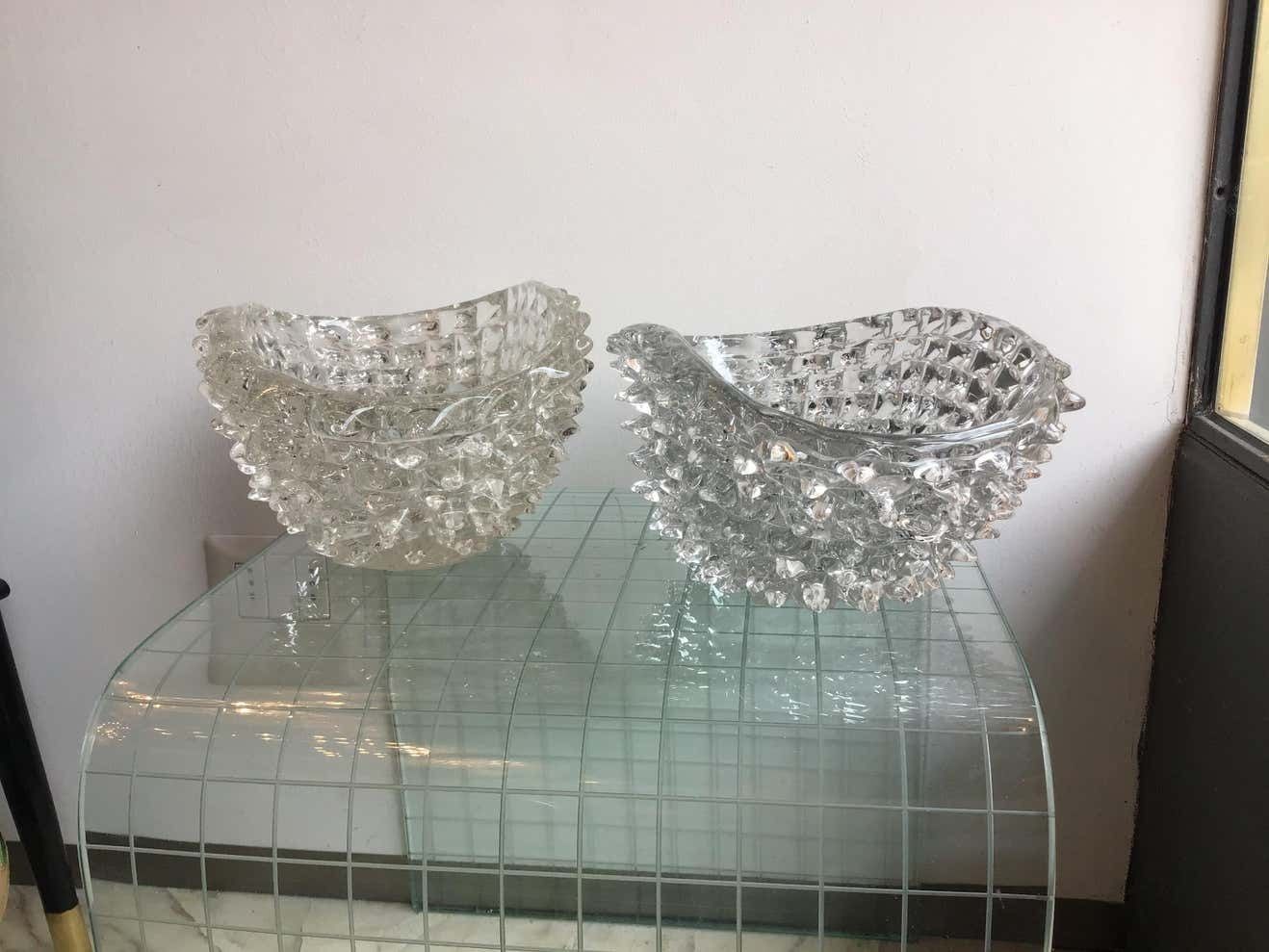 Barovier E Toso Couple Centrepiece “Rostrato“ Murano Glass, 1940, Italy photo Home Decor