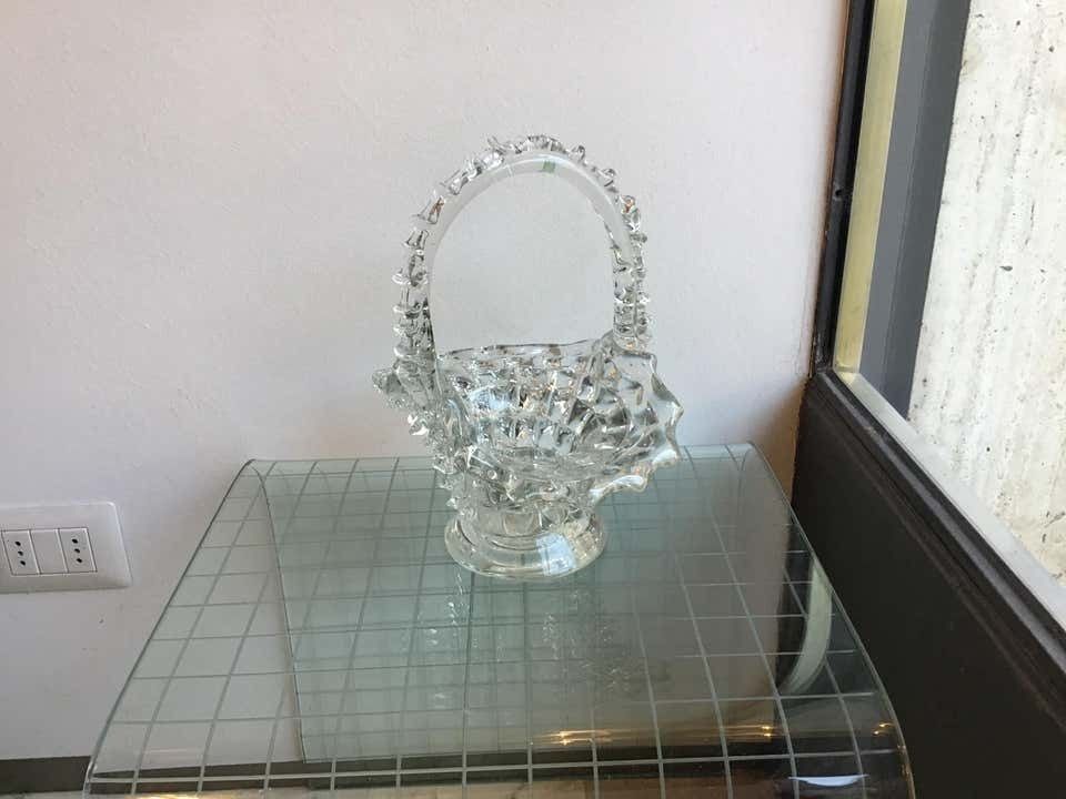1359.0 Barovier E Toso Centrepiece “Rostrato” Murano Glass, 1940, Italy photo