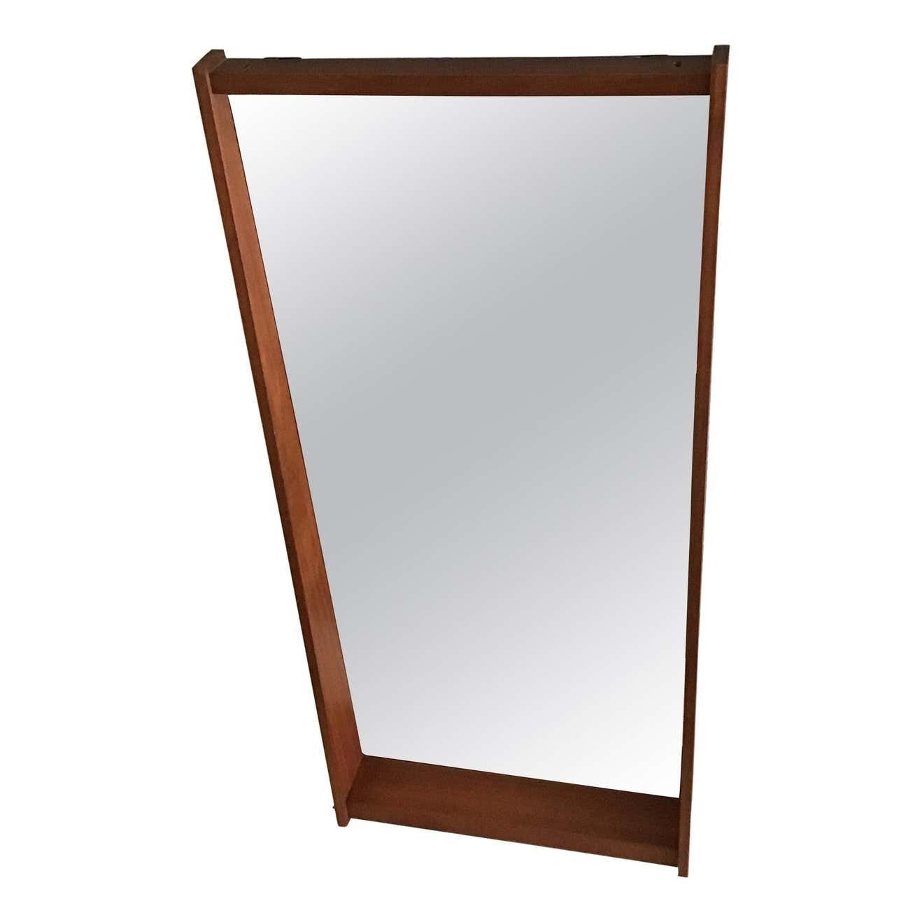 Ico Parisi “In The Stile” Mirror Wood Brass 1960 Italy