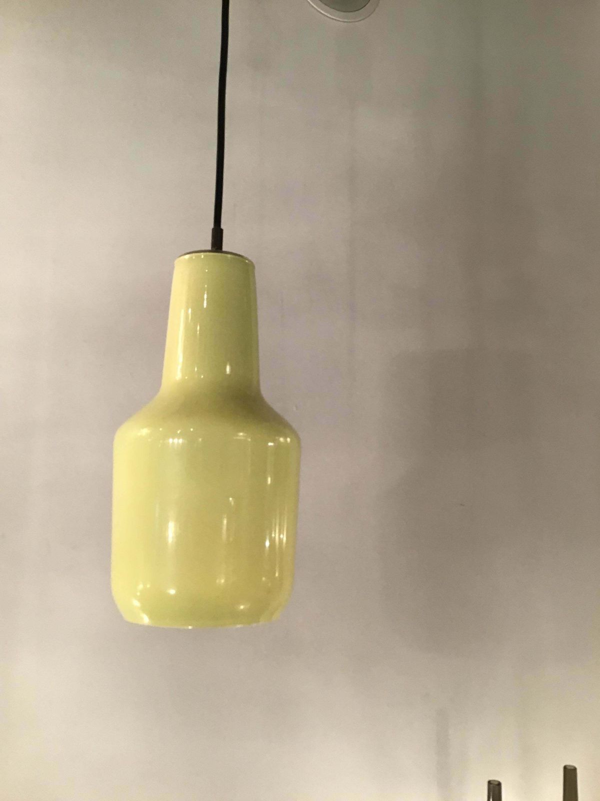 Venini Chandelier Yellow Glass Iron Brass, 1955, Italy photo vintage