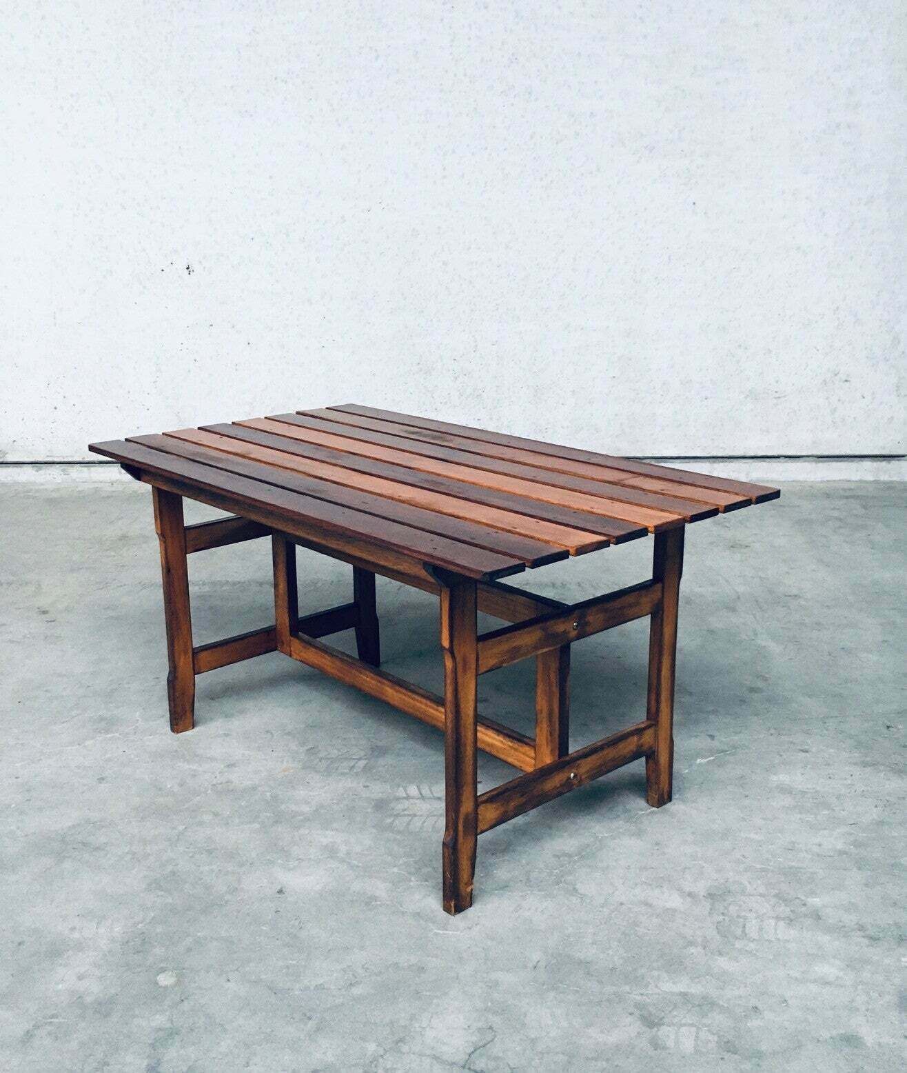 Houten Tuin  Of Keukentafel Met Patina, Jaren 1970 photo buy
