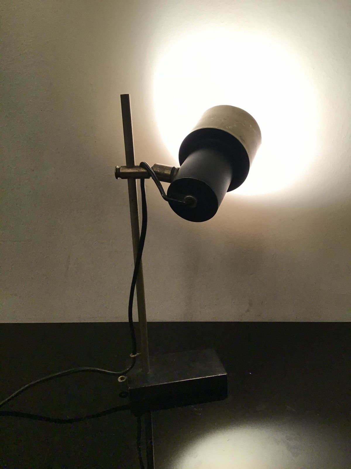 Stilux Table Lamp Metal And Metal Crome 1950 Italy photo vinterior