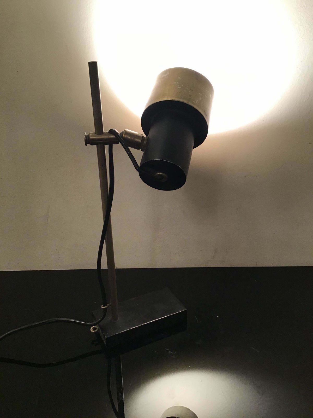 photo for sale Stilux Table Lamp Metal And Metal Crome 1950 Italy