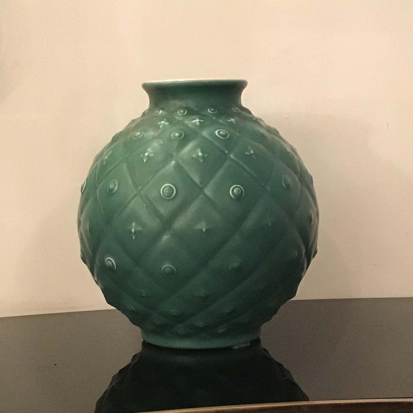 Richard Ginori Giovanni Gariboldi Vase Ceramic, 1950, Italy photo Home Decor