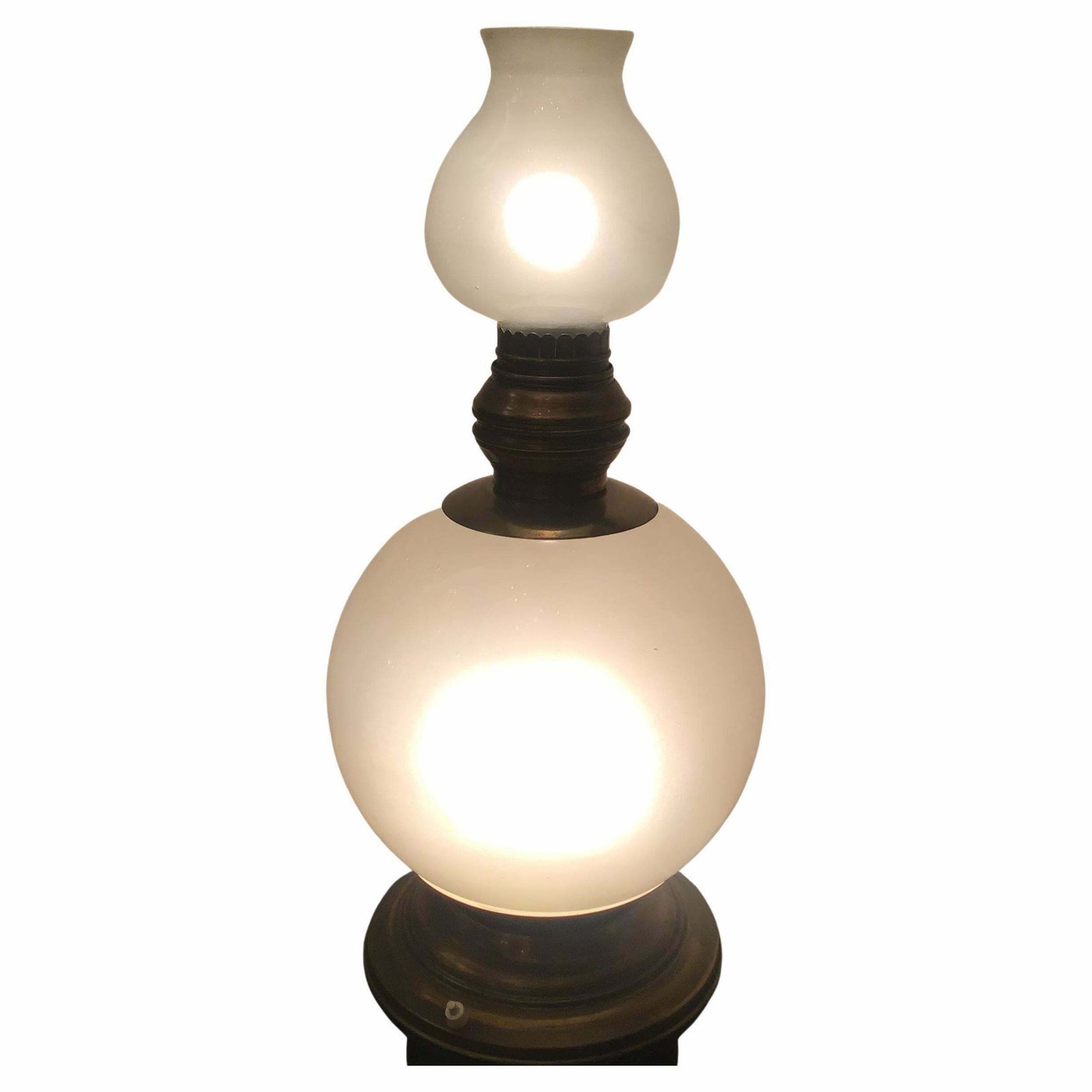 Azucena Luigi Caccia Dominioni Table Lamp Brass Glass, 1950, Italy