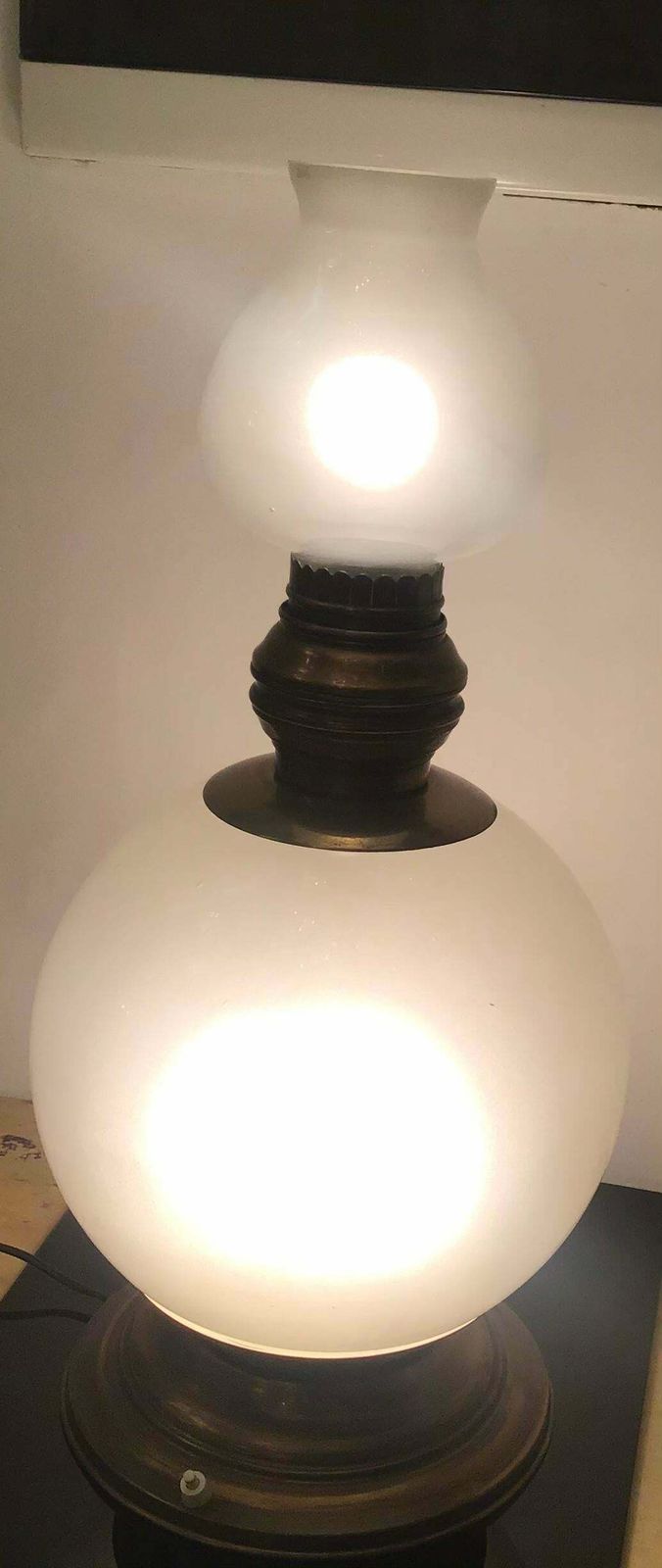 3170.0 Azucena Luigi Caccia Dominioni Table Lamp Brass Glass, 1950, Italy photo