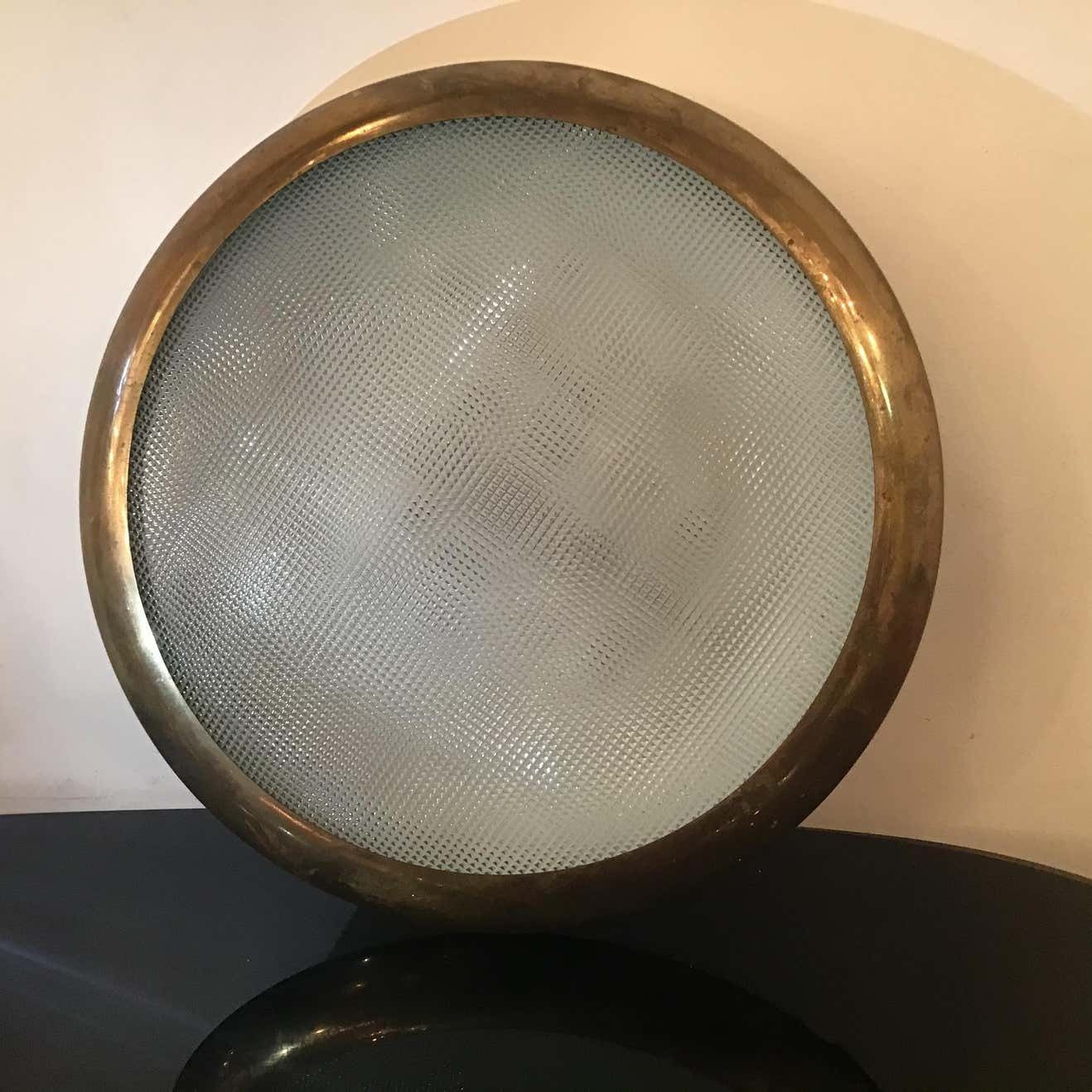 Stilnovo Ceilling Light/Sconce Glass Brass Metal 1950 Italy photo furniture