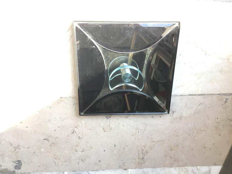 photo furniture Fontana Arte Coat Hanger For Entrance Or Bathroom Metal Crome Wood Glass 1970 It