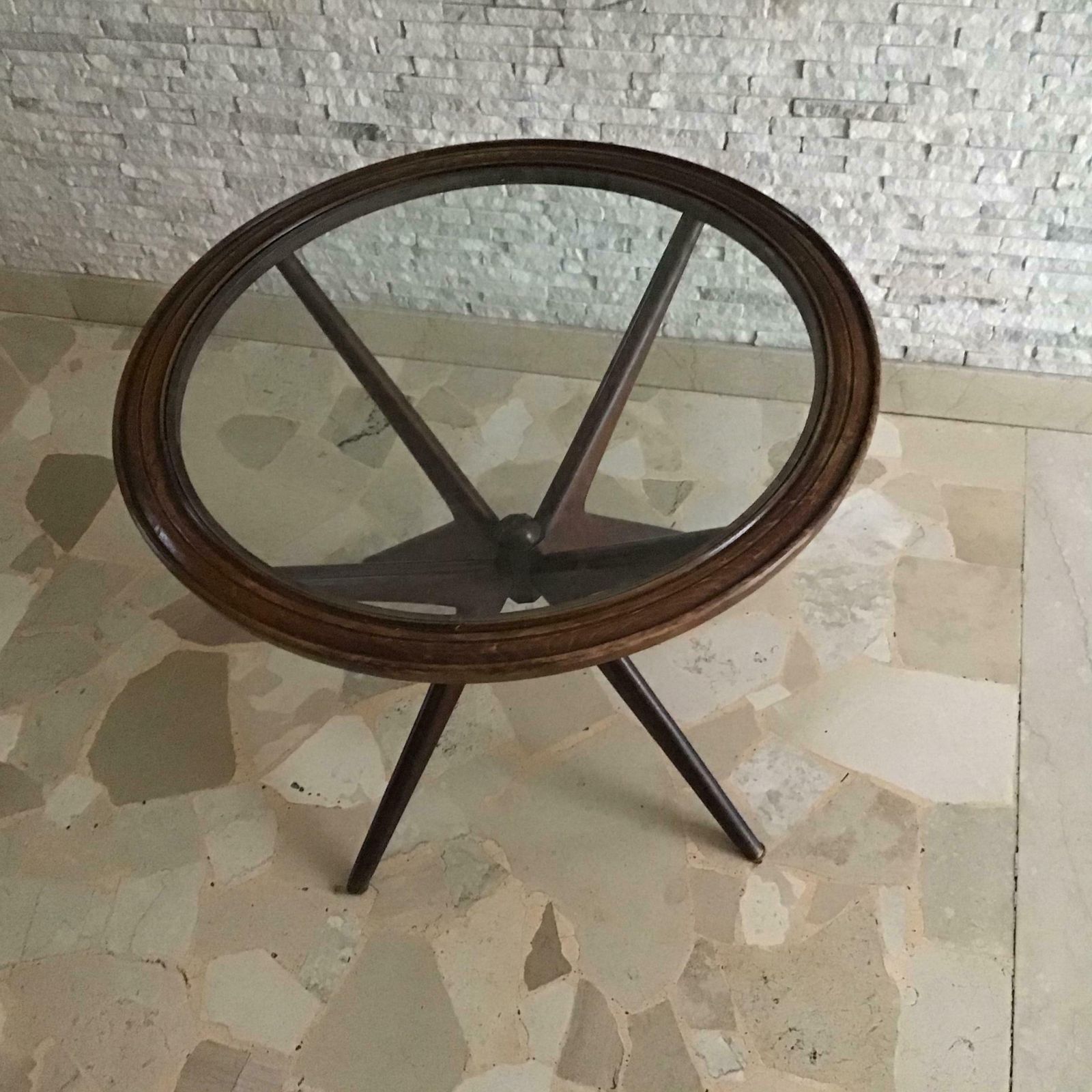 photo furniture Ico Parisi Coffee Table Wood Glass, 1950, Italy