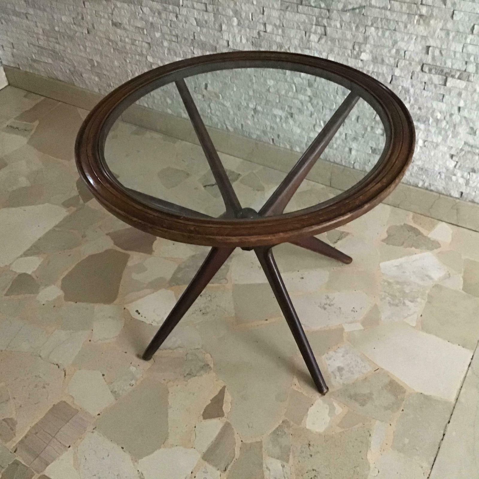 photo buy Ico Parisi Coffee Table Wood Glass, 1950, Italy