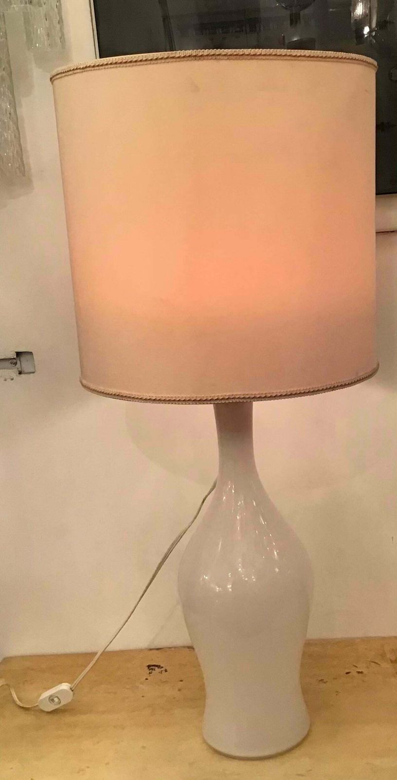 Venini Table Lamp Signed Venini Murano Glass 1960 Italy photo vintage