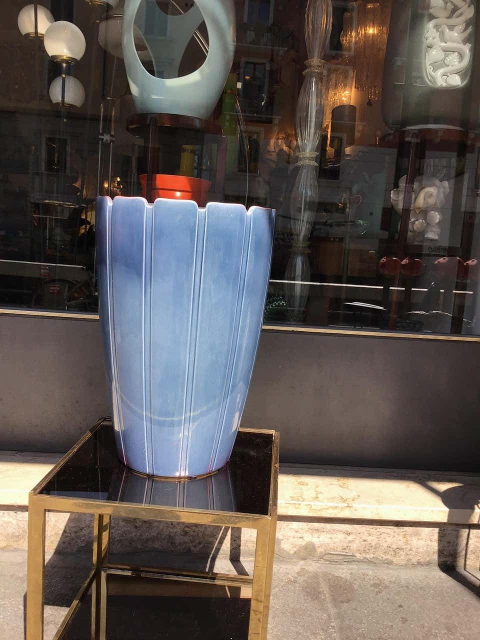 Richard Ginori “ Giovanni Gariboldi” Exceptional Umbrella Holder Ceramic, 1950 photo 4068.0