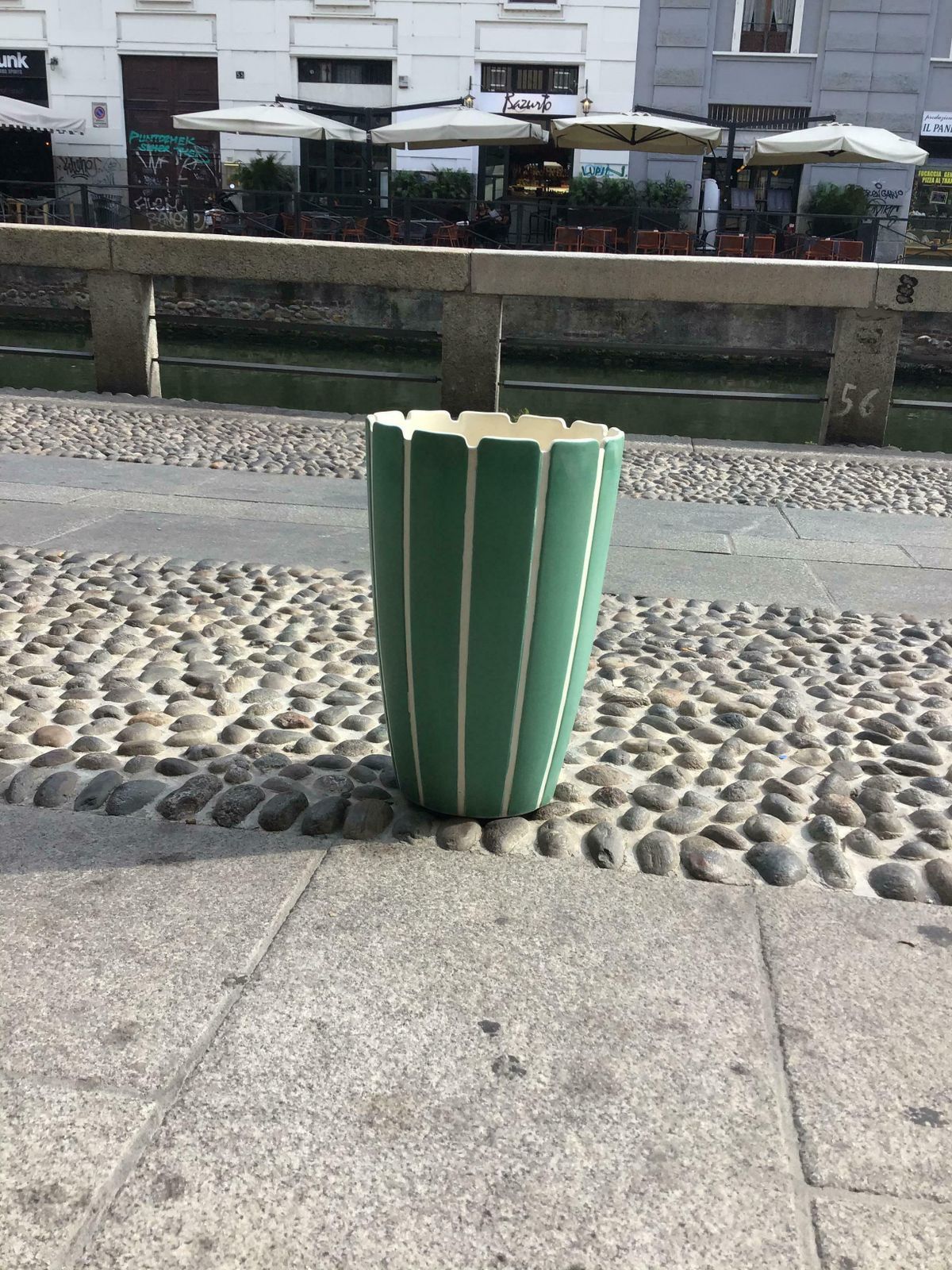 photo for sale Richard Ginori Giovanni Gariboldi Vase Ceramic 1950 Italy