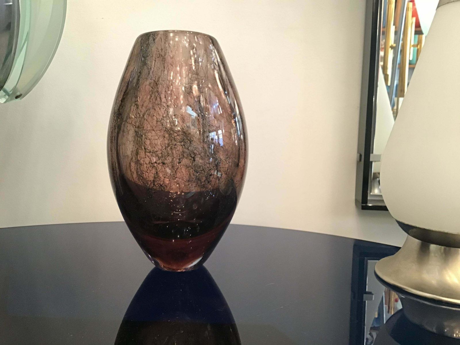 Seguso “ Flavio Poli” Vase Murano Glass 1955 Italy photo furniture