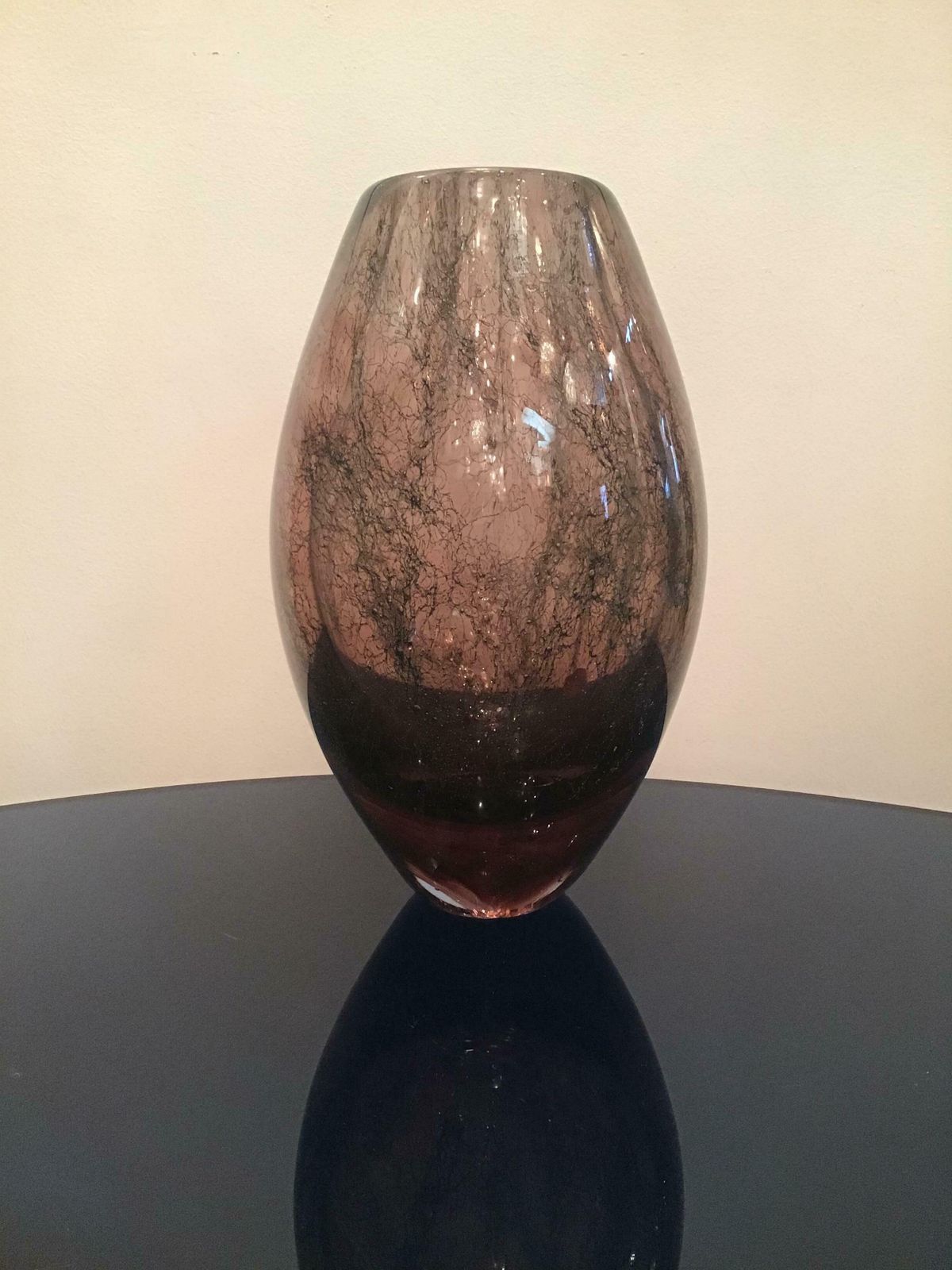 Seguso “ Flavio Poli” Vase Murano Glass 1955 Italy photo vintage