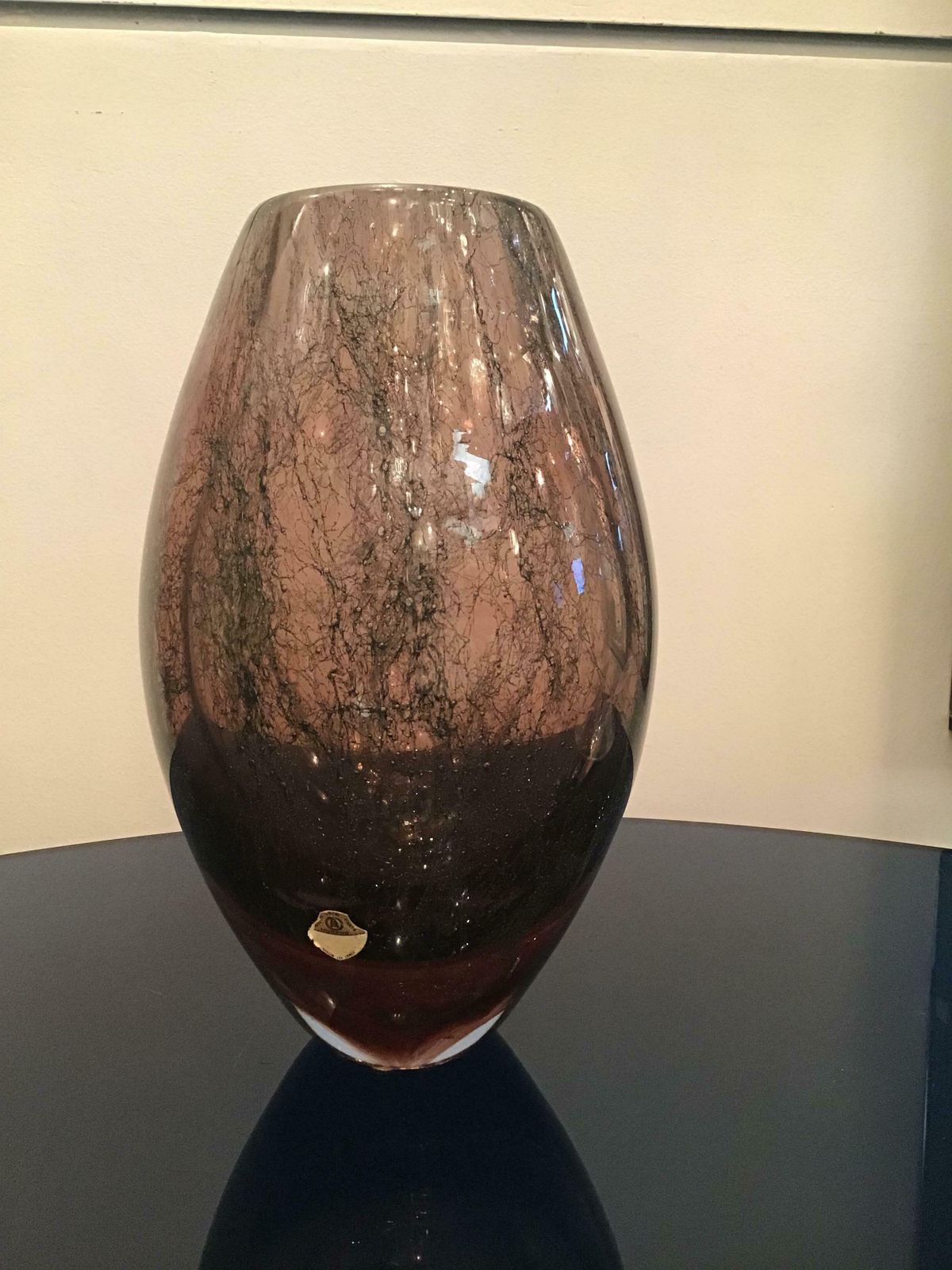 Home Decor Seguso “ Flavio Poli” Vase Murano Glass 1955 Italy photo