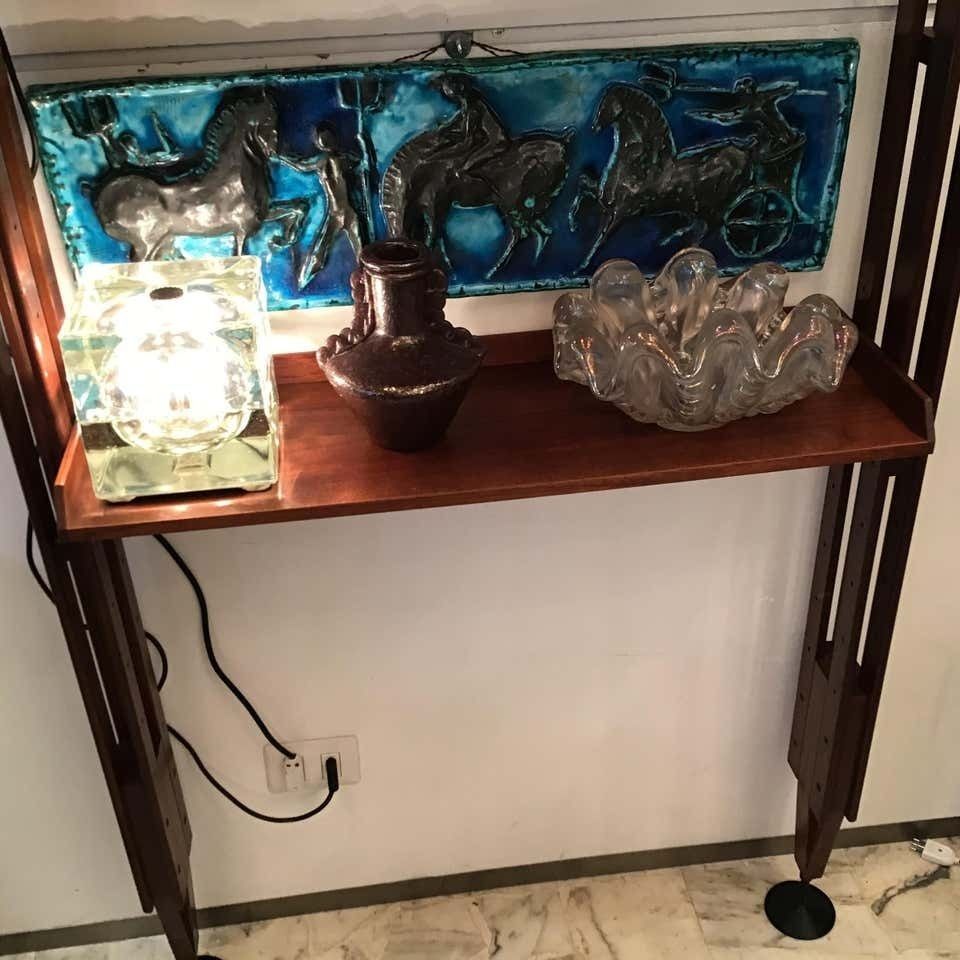 Franco Albini Library “Poggi” Wood Metal Iron, 1955, Italy photo buy