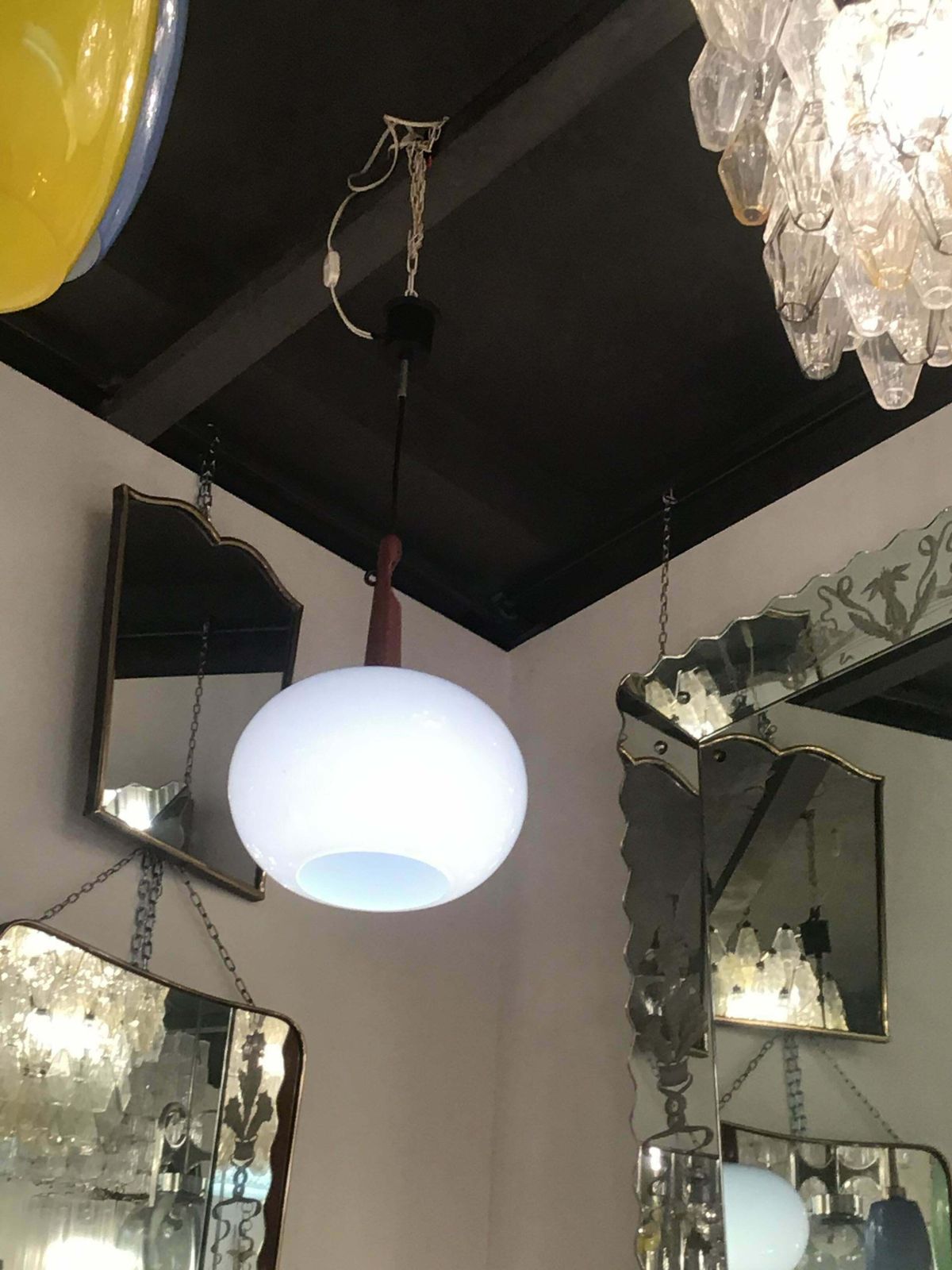 Vistosi Chandelier Murano Wood 1960 Italy photo 1266.0