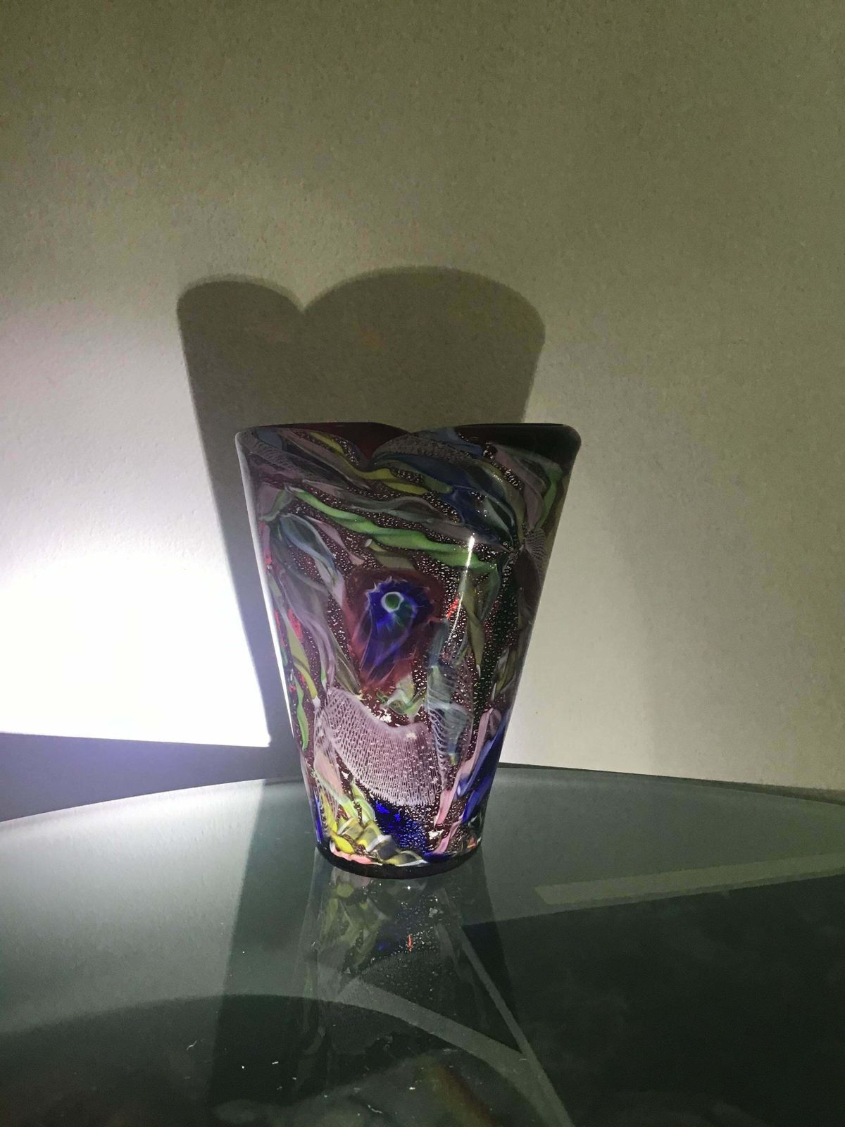 Aureliano Toso #Dino Martens# Vase Murano Glass 1950 Italy photo for sale