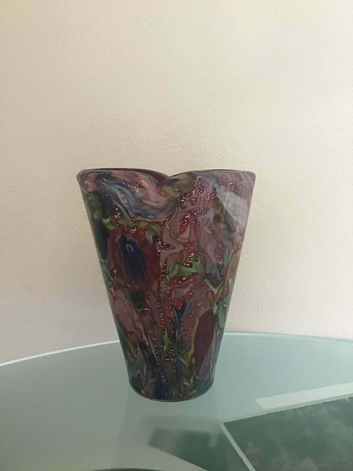 Aureliano Toso #Dino Martens# Vase Murano Glass 1950 Italy photo vinterior
