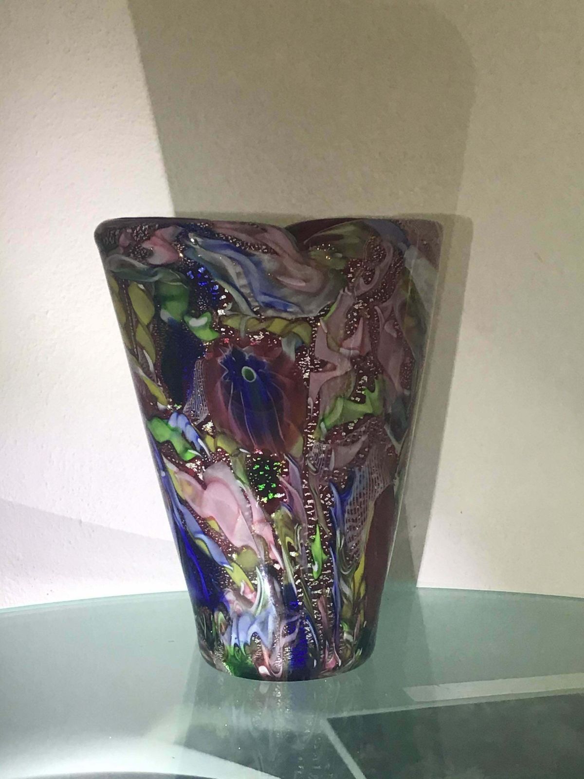 photo vinterior Aureliano Toso #Dino Martens# Vase Murano Glass 1950 Italy