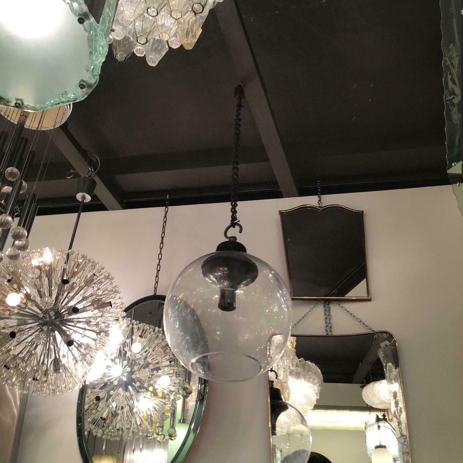 photo buy Azucena Luigi Caccia Dominioni Ls10 Chandelier Glass Brass 1960