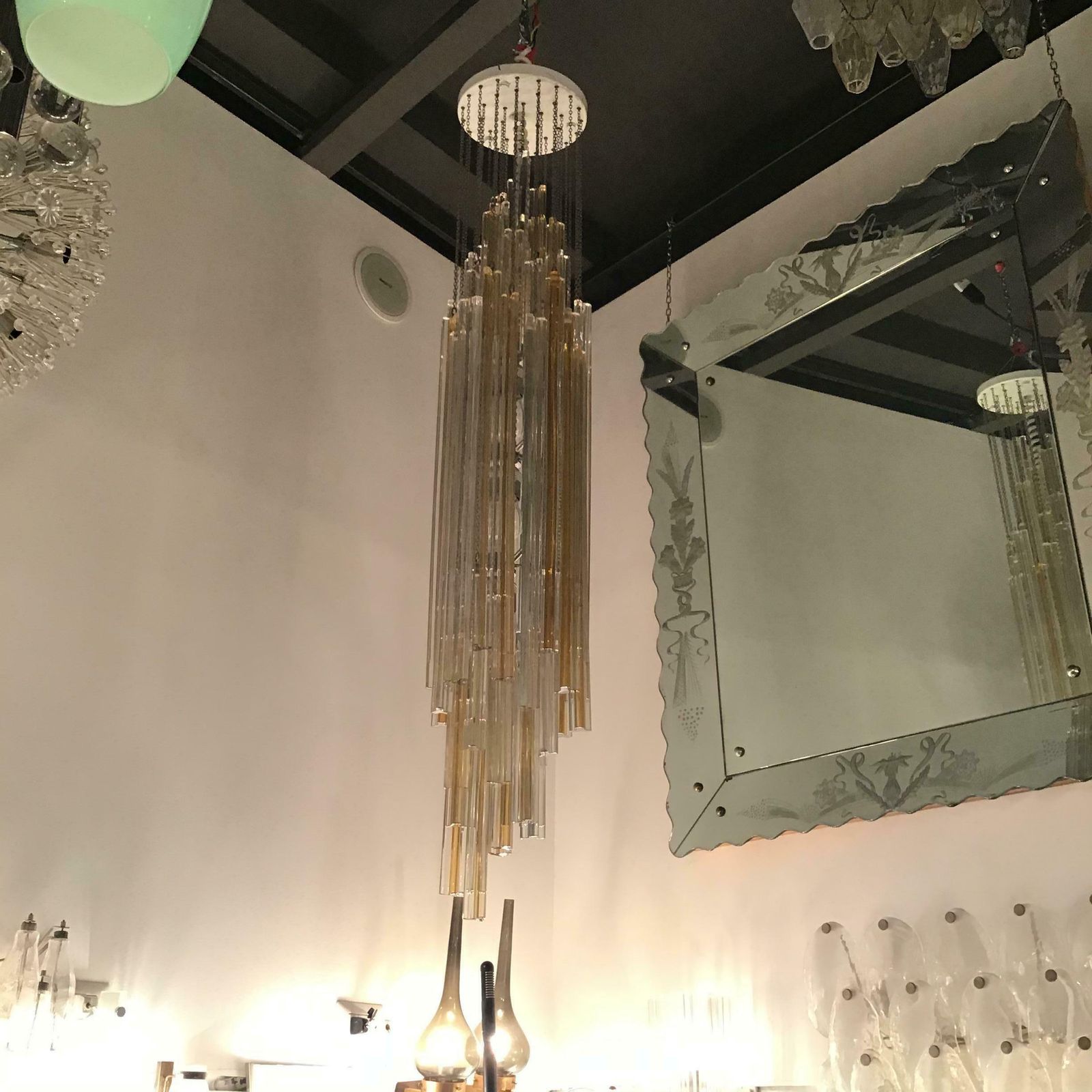 Venini “Triloba” Murano Glass Brass Model 963, 1965, Italy photo vinterior