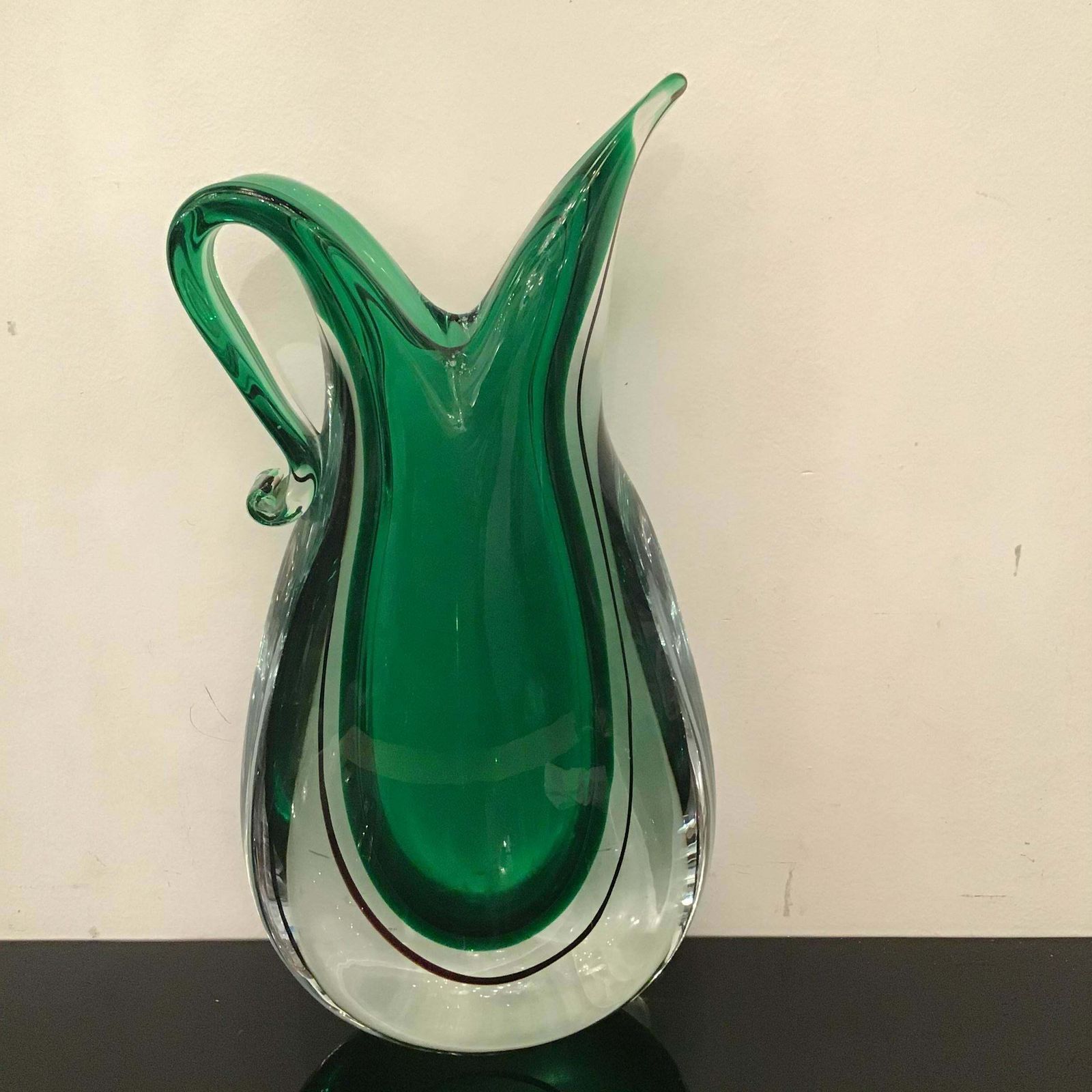 Flavio Poli Vase Murano Glass, 1955, Italy photo for sale