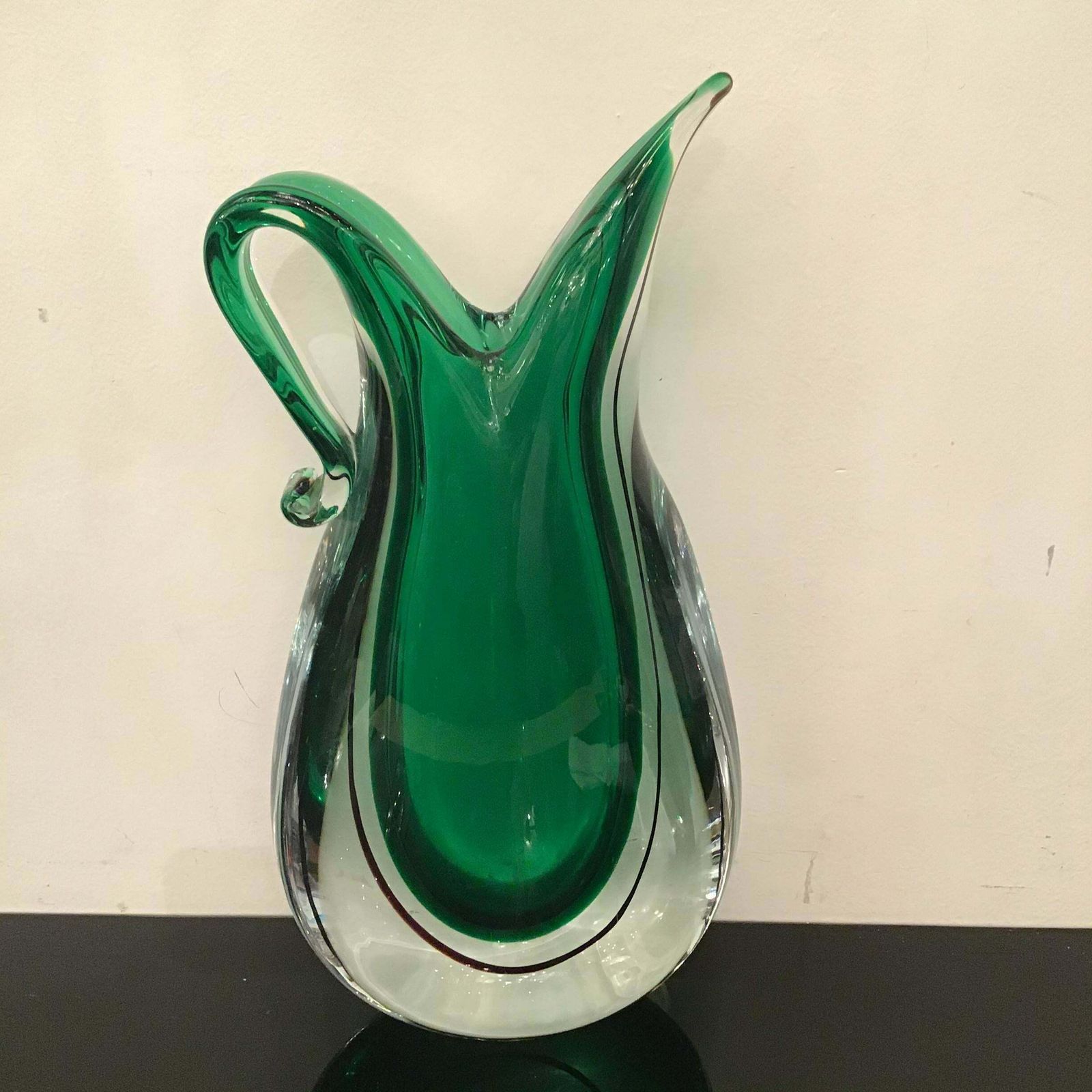 Flavio Poli Vase Murano Glass, 1955, Italy photo vinterior