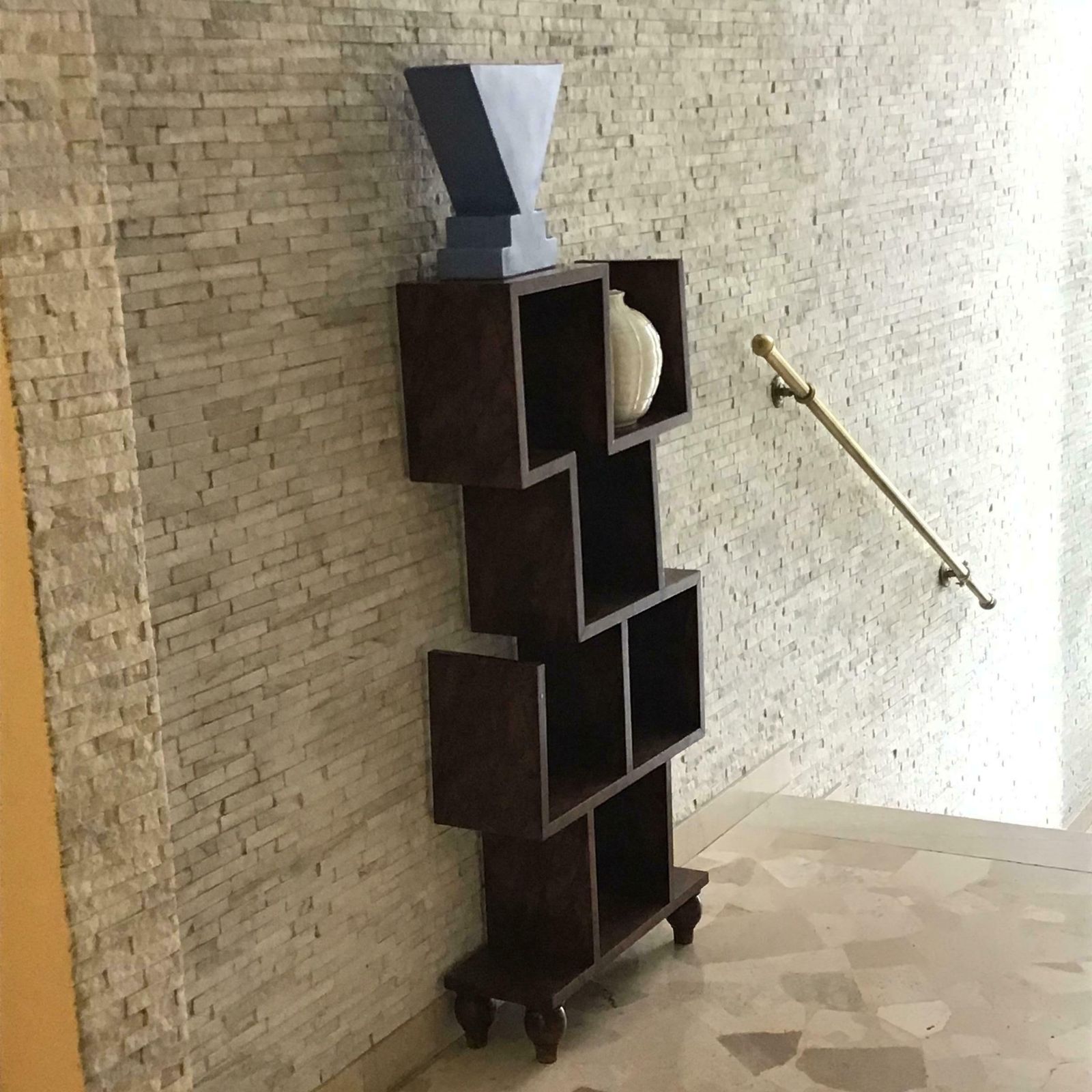 Furniture Gio Ponti Shelves Bookcase Etagere Walnut 1930 Italy photo