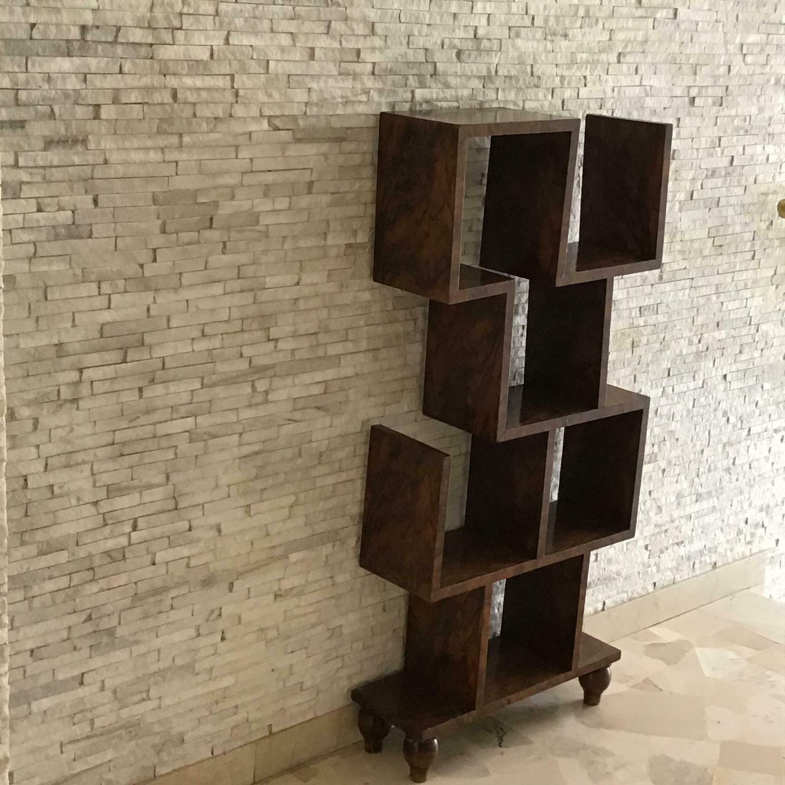 5876.0 Gio Ponti Shelves Bookcase Etagere Walnut 1930 Italy photo