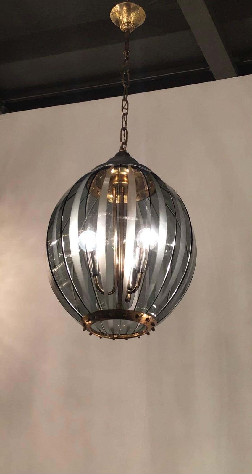 photo for sale Cristal Arte Chandelier Glass Metal, 1950, Italy