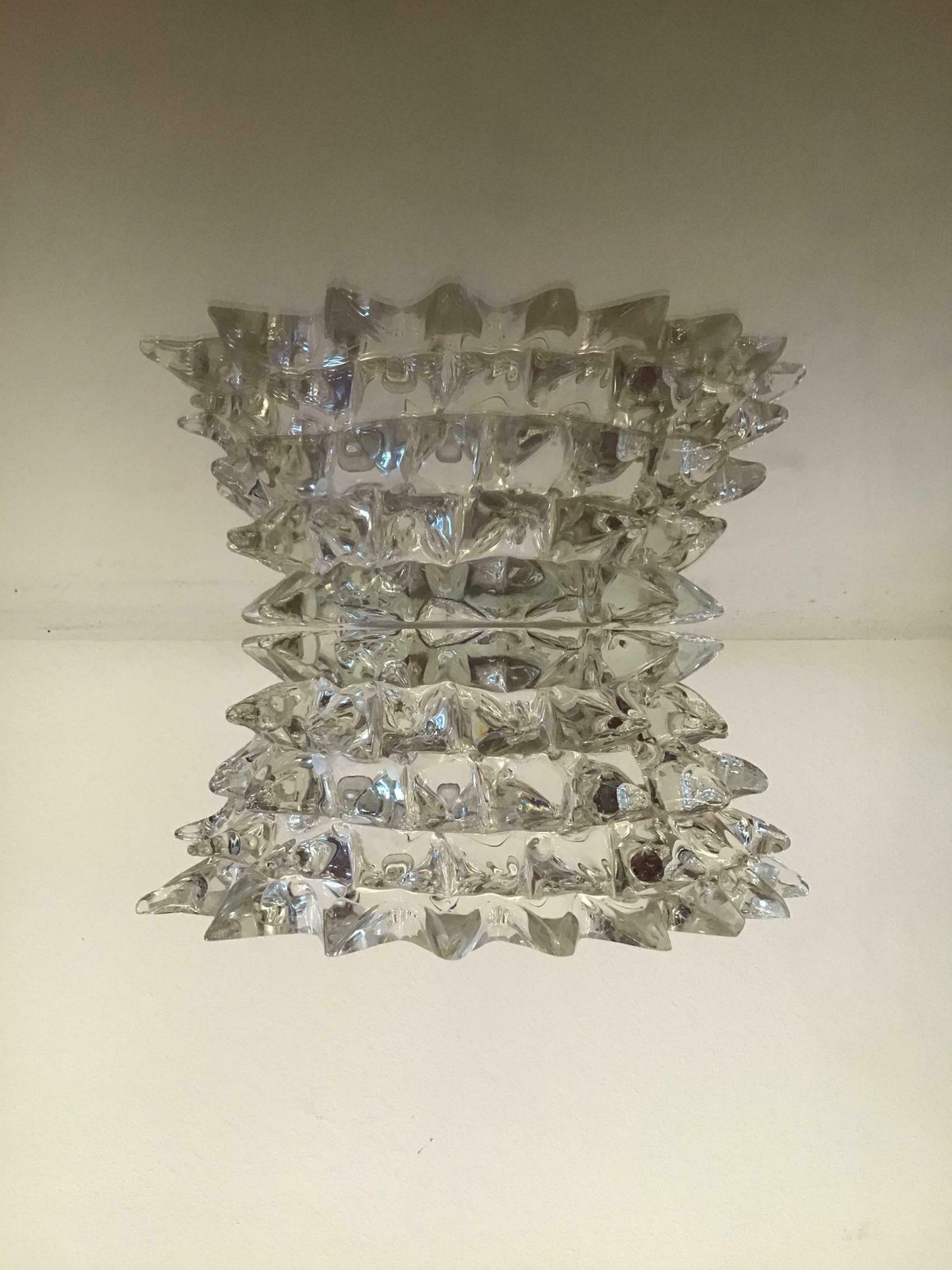 photo vinterior Barovier E Toso Murano Glass Rostrato Centrepiece 1940 Italy