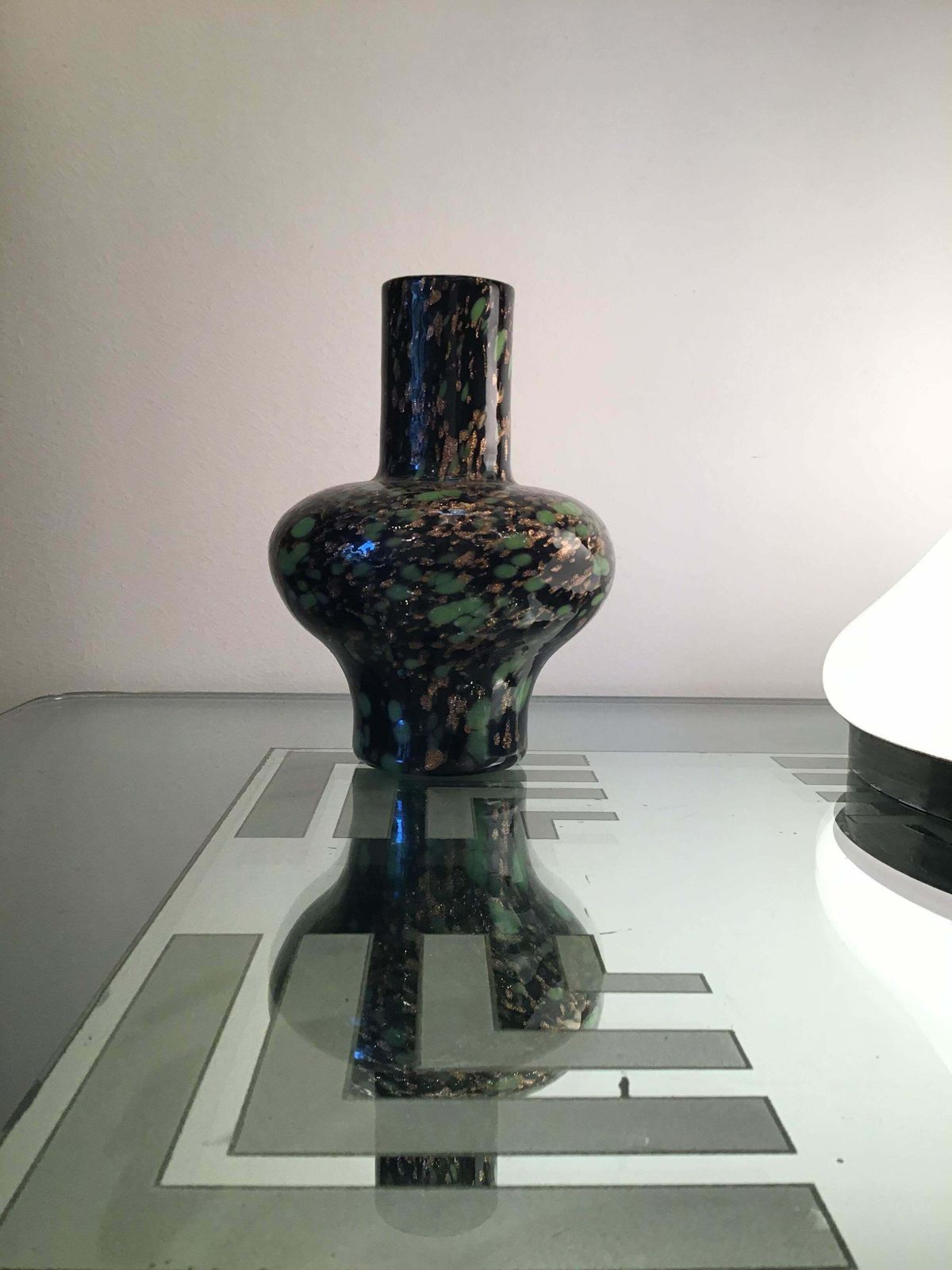 Fratelli Toso Vase Murano Glass Avventurine 1955 Italy photo buy