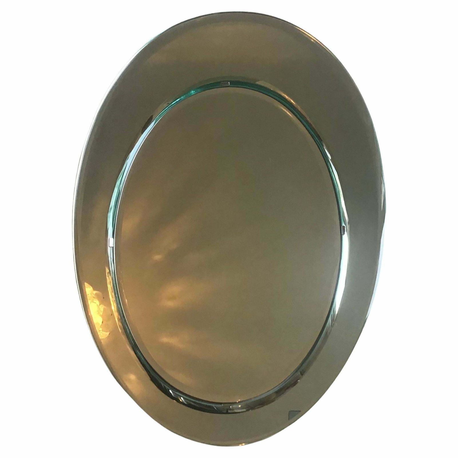 Cristal Arte Mirror Metal Crome Wood Mirrored Glass 1970 Italy photo furniture