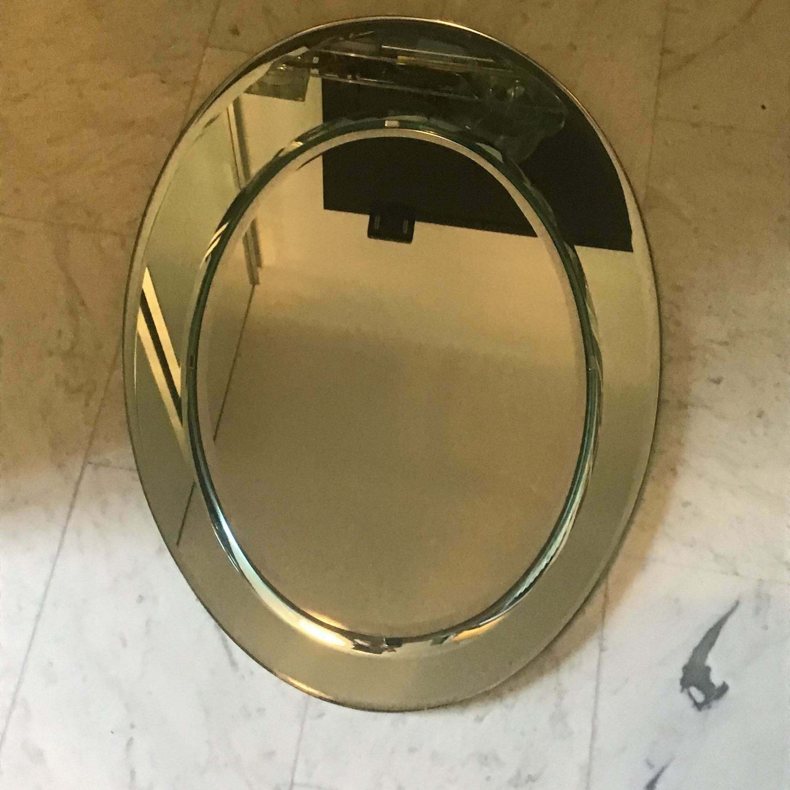 Cristal Arte Mirror Metal Crome Wood Mirrored Glass 1970 Italy photo 4069.0