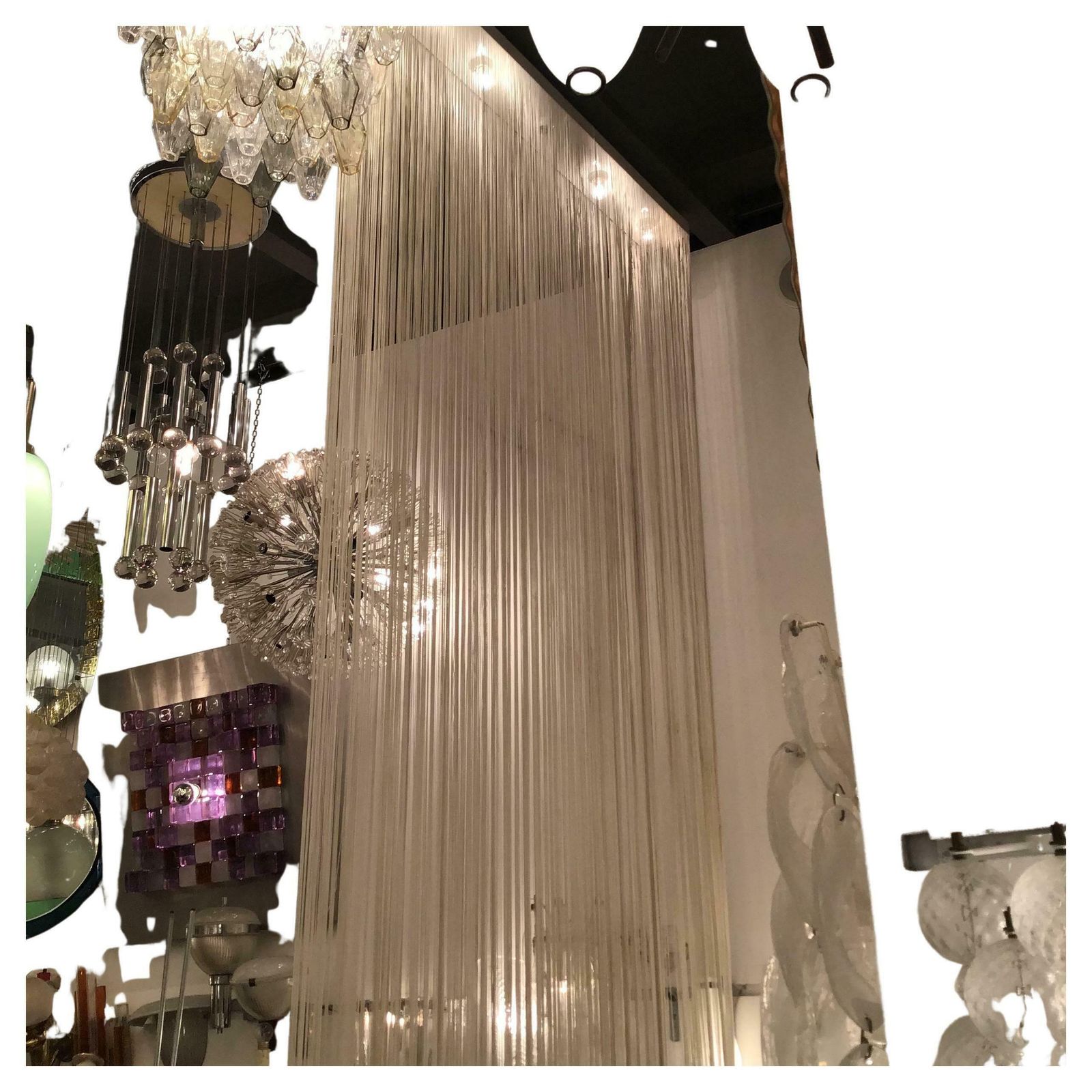 Mariyo Yagi For Syrrah #Garbo # Chandelier 1976 Nylon Metal Italy