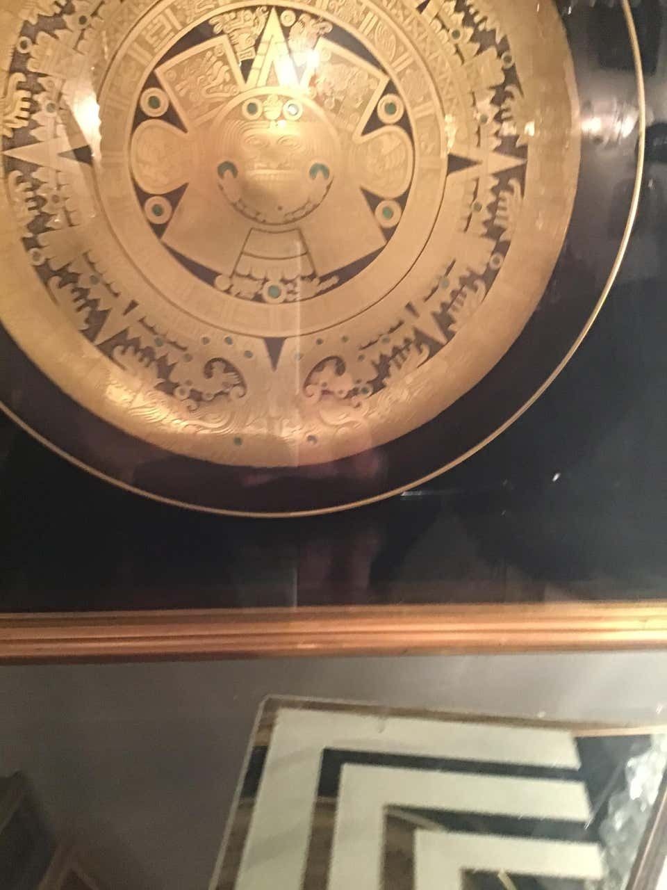 Art Morbelli Porcelain Wall Plate Worked With Pure Gold, 1960, Italy photo