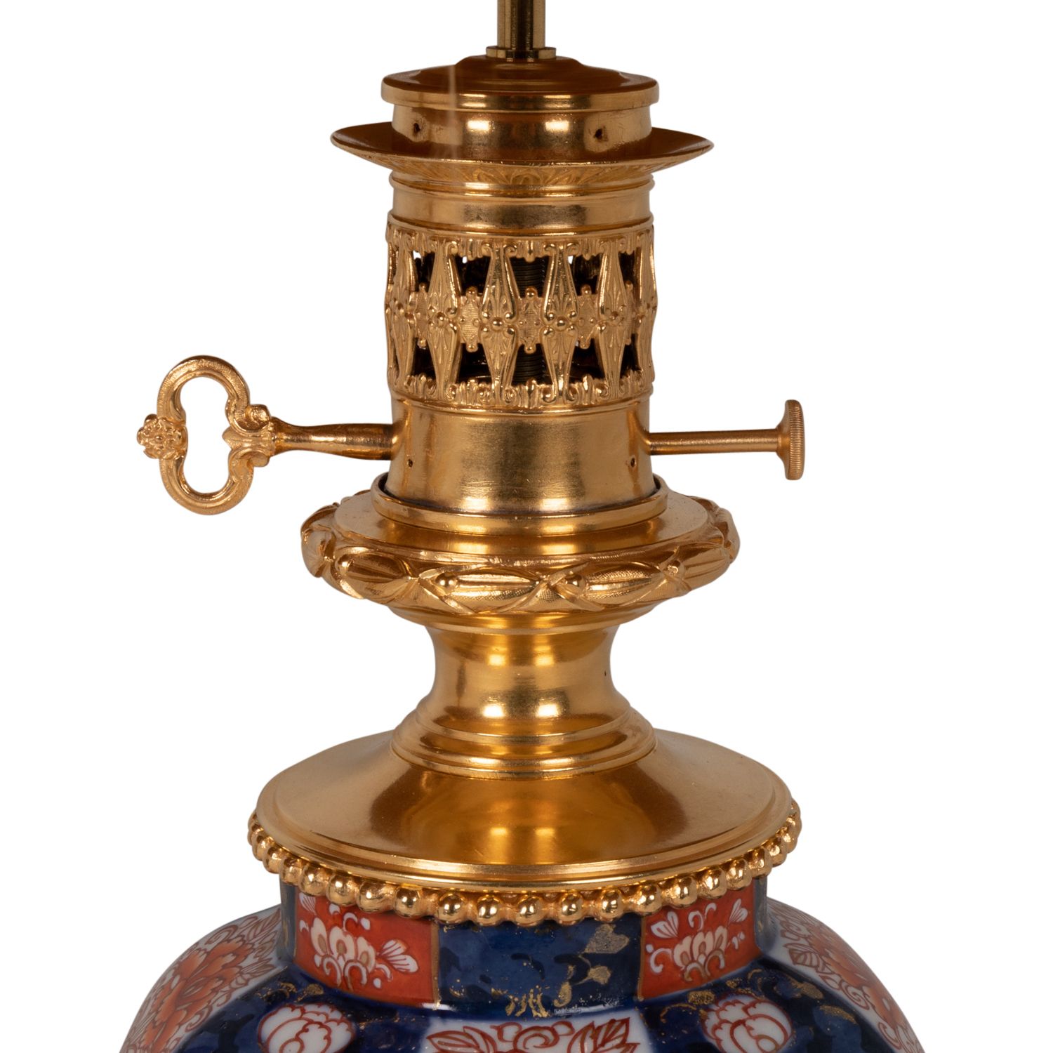 Pair Of Lamps In Imari Porcelain And Bronze, Circa 1880 photo vinterior