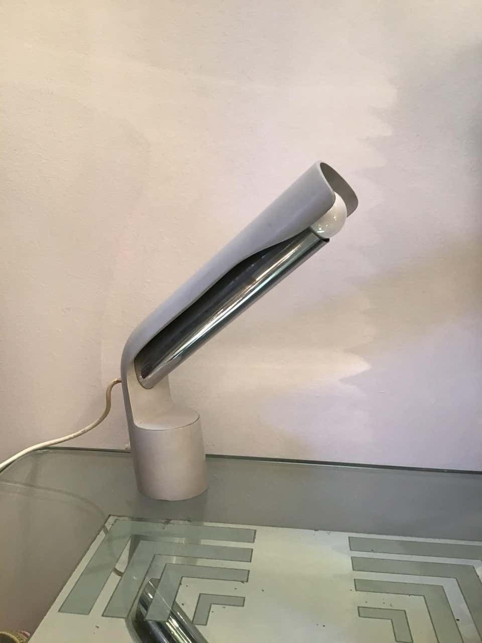 Lighting Fontana Arte “Pugno” “Richard Carruthers” Metal Crome 1970 Italy photo