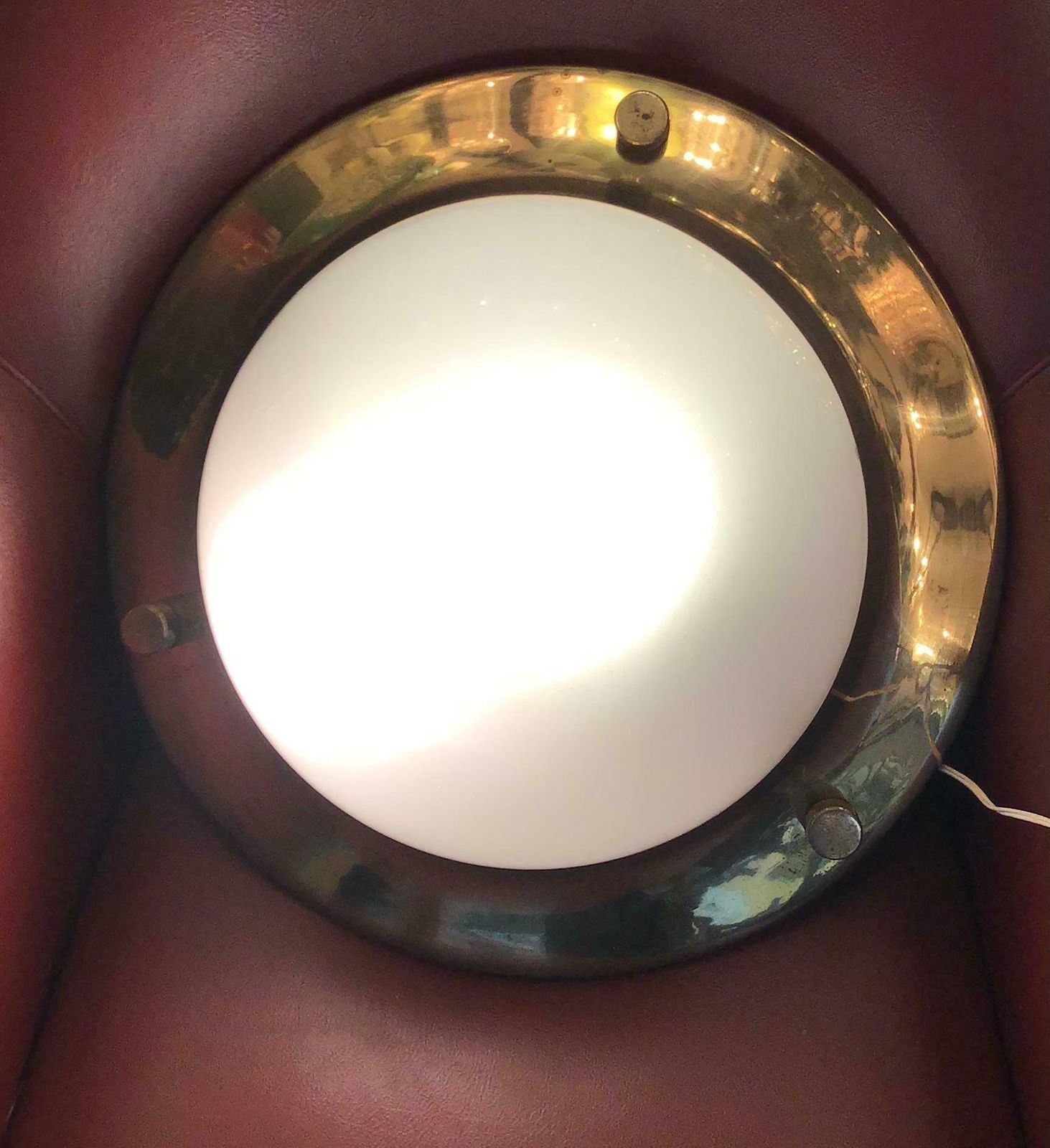 Azucena Luigi Caccia Dominioni Ceilling Light/Sconce Brass Glass 1950 Italy photo furniture