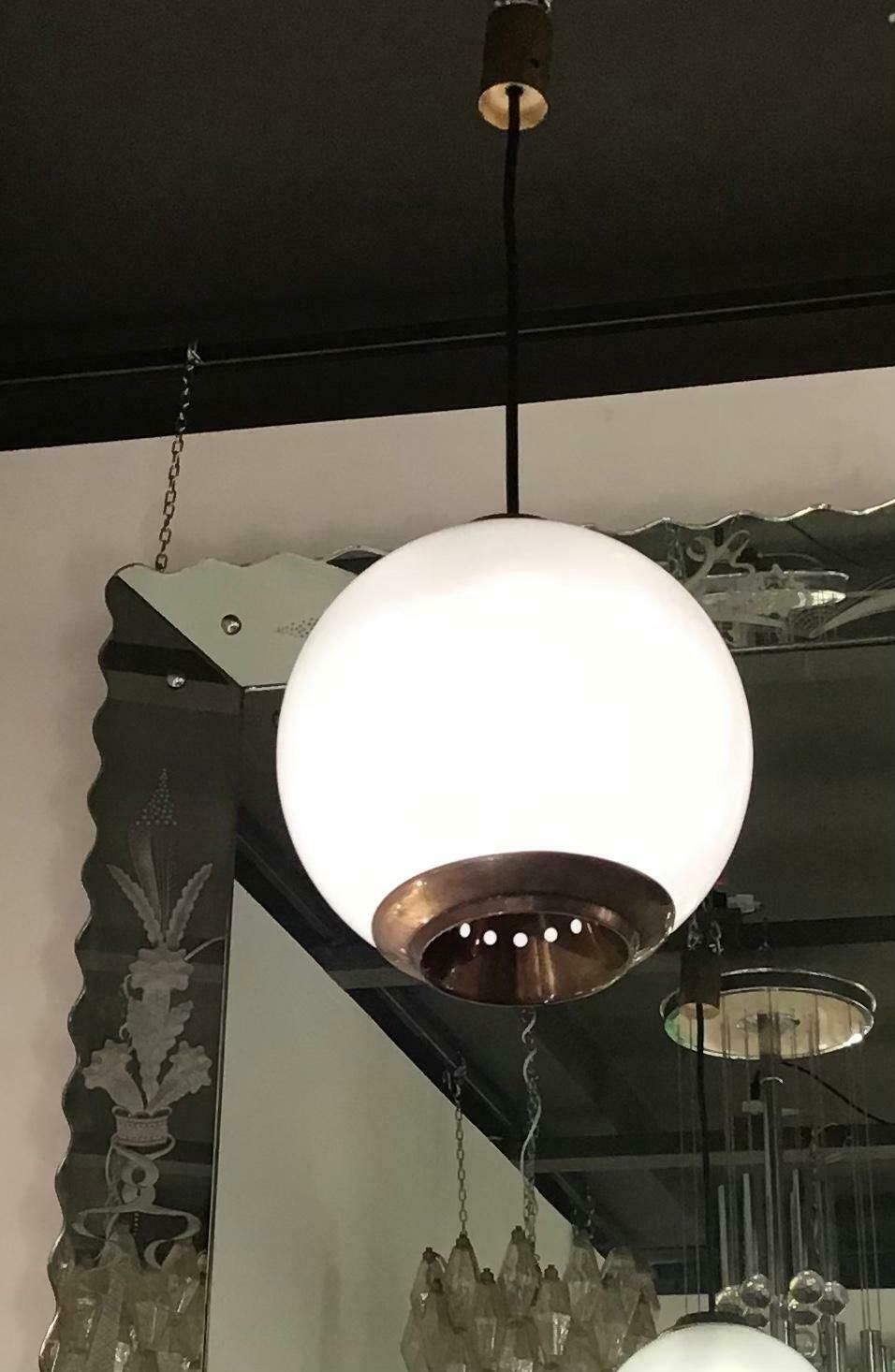 Azucena Luigi Caccia Dominioni Chandelier Brass Glass, 1950, Italy photo Lighting