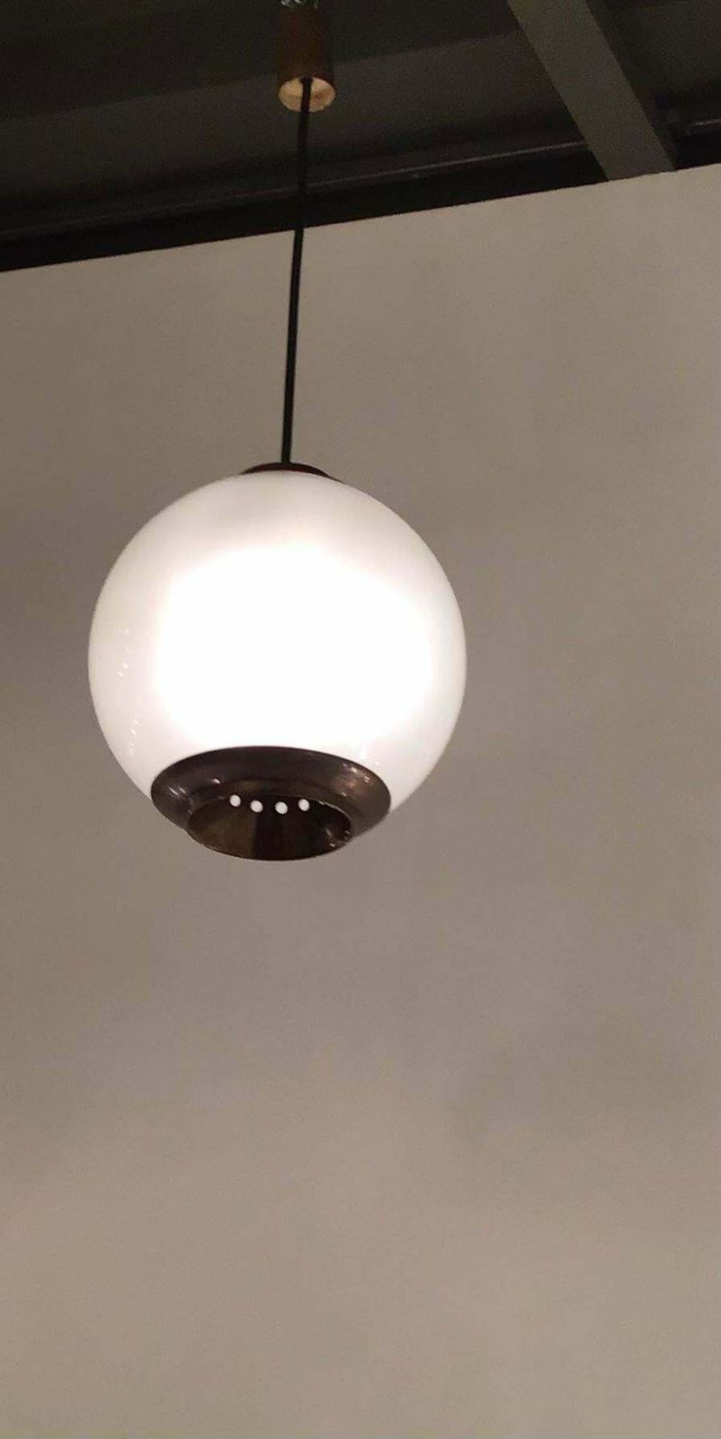 Azucena Luigi Caccia Dominioni Chandelier Brass Glass, 1950, Italy photo vinterior