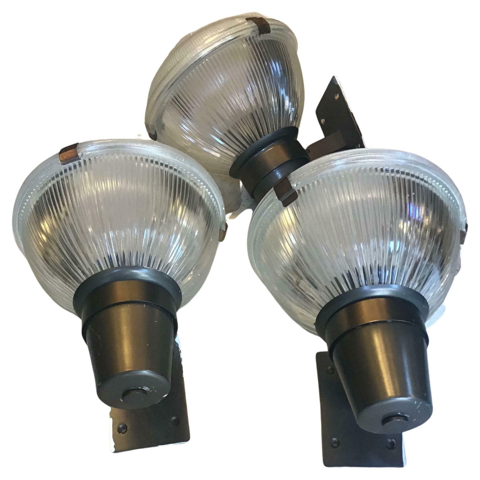 Ignazio Gardella Azucena Sconces Brass Glass Burnished Brass 1960 Italy