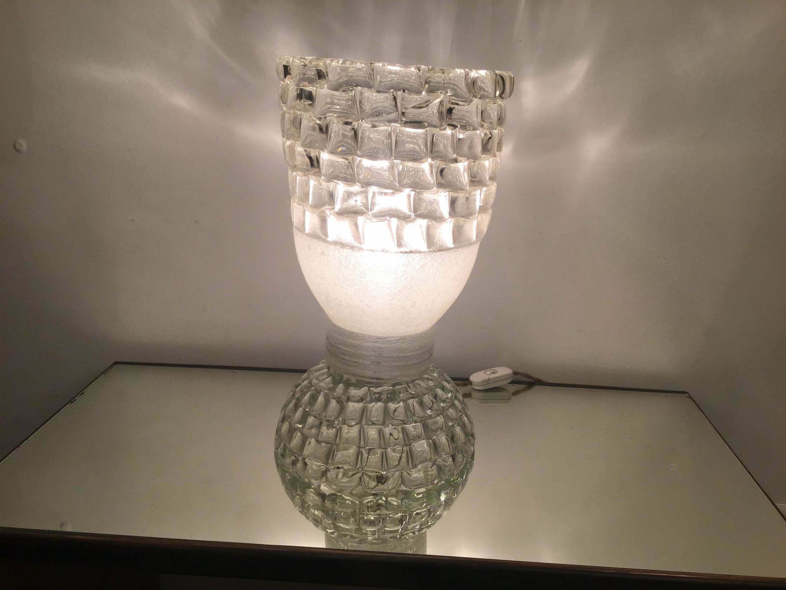Barovier E Toso Table Lamp Murano Glass 1940 Italy photo 4069.0