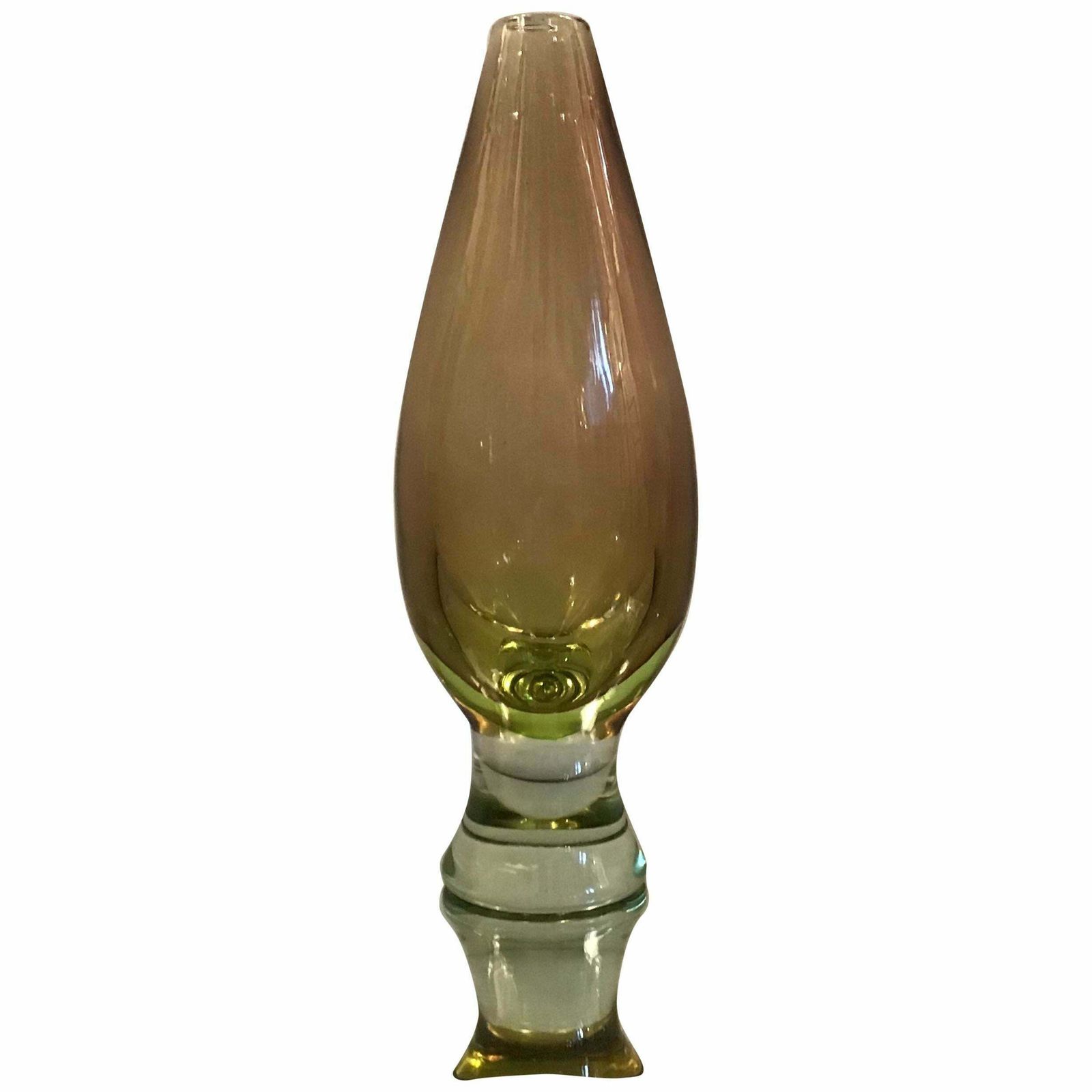 Seguso Vase Murano Glass, 1950, Italy