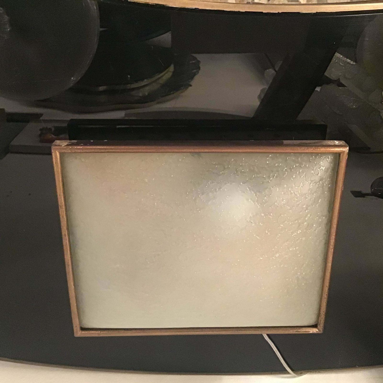 Stilnovo Sconce/Ceilling Light Brass Glass Metal 1950 Italy photo furniture