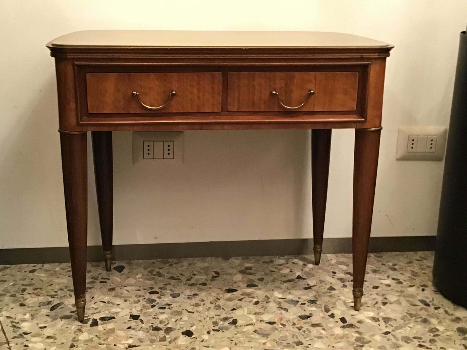 Paolo Buffa Bedside Tables Wood Brass 1940 Italy photo 2261.0