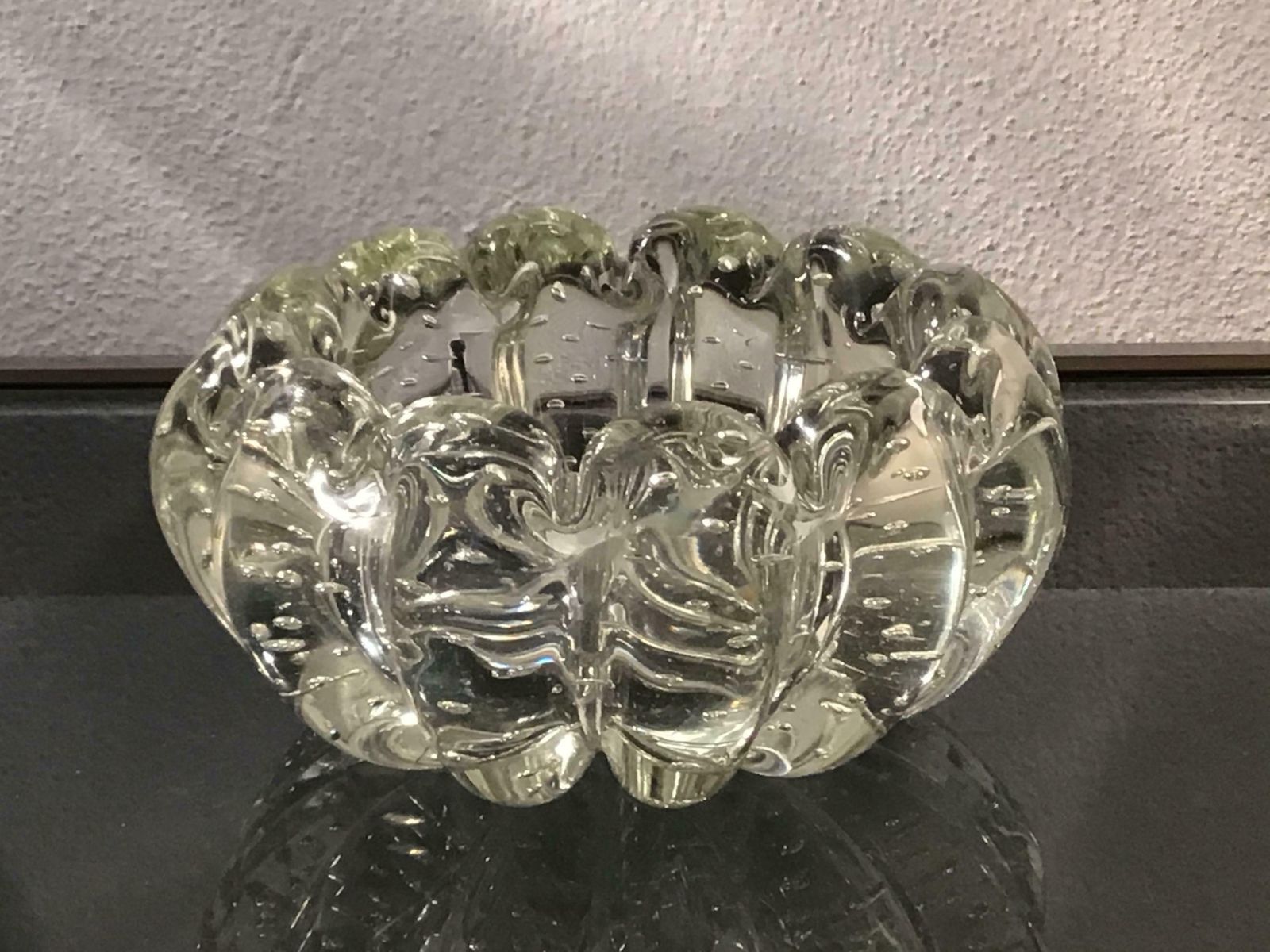 Barovier Et Toso Ashtray/Centerpiece/Pocket Emptier Murano Glass, 1940, Italy photo furniture